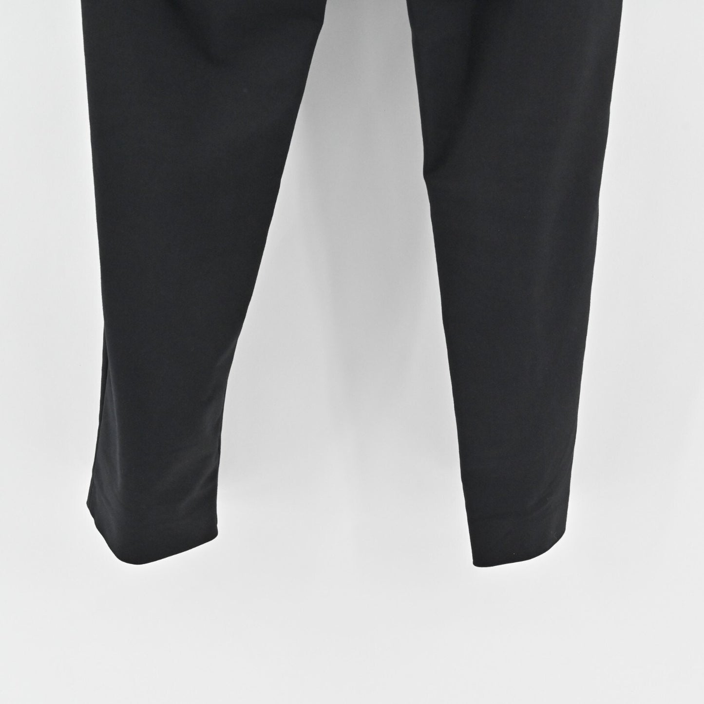 LES COPAINS Pants Womens Size 46 Black Pull On Stretch Slim Straight Leg Office