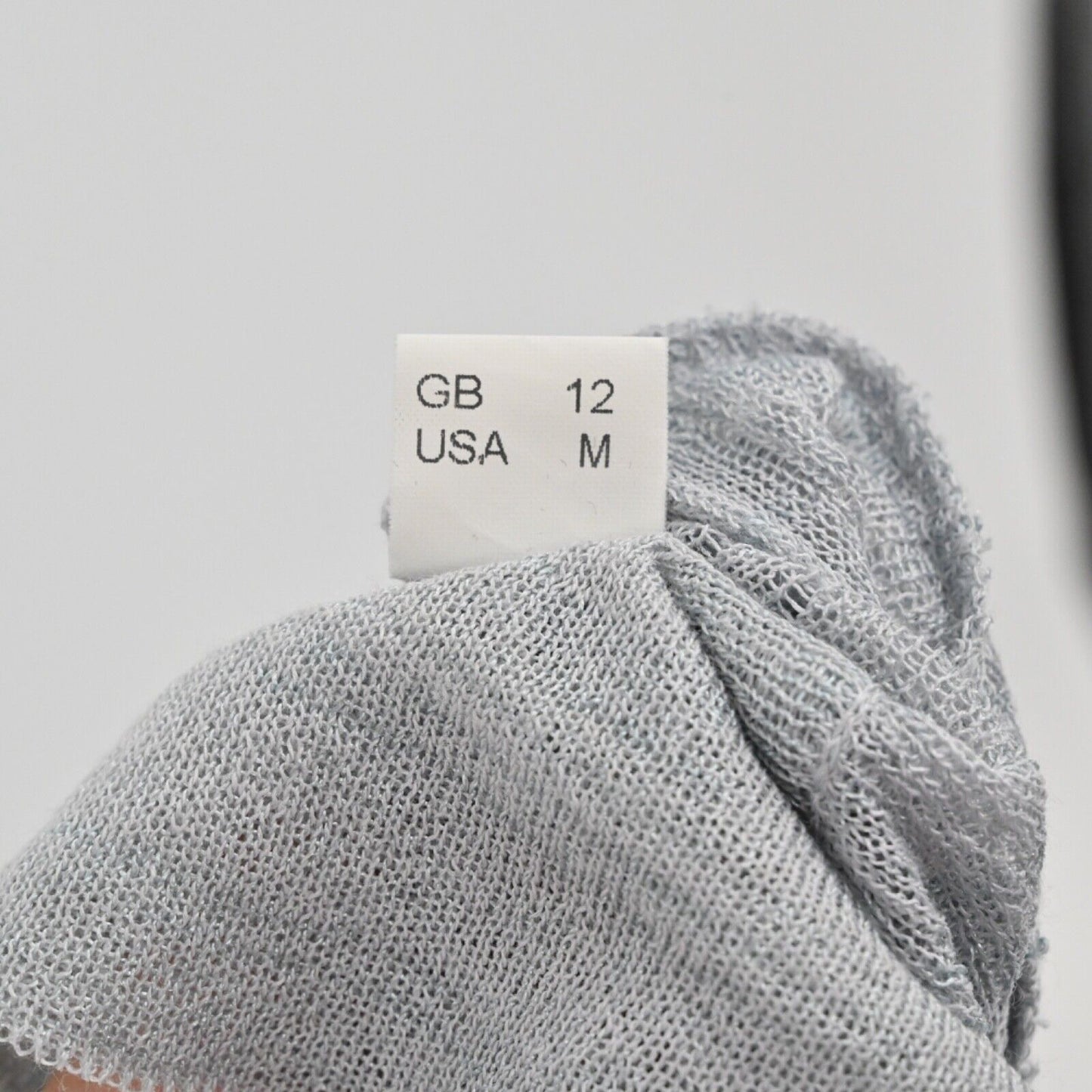 Vtg GISPA Top Womens Sz M Gray Ribbed Knit Pocket Button Up Italy Retro 00s Y2K