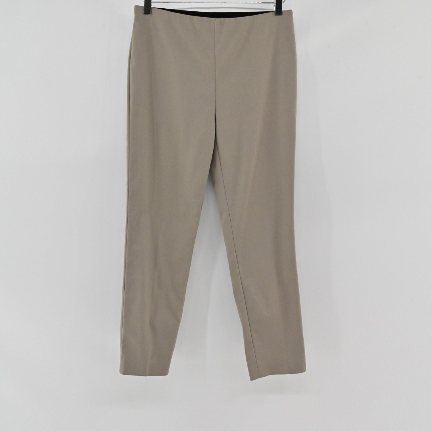 LES COPAINS Pants Womens Size 42 US 12 Mid Rise Pull On Stretch Classic Khaki
