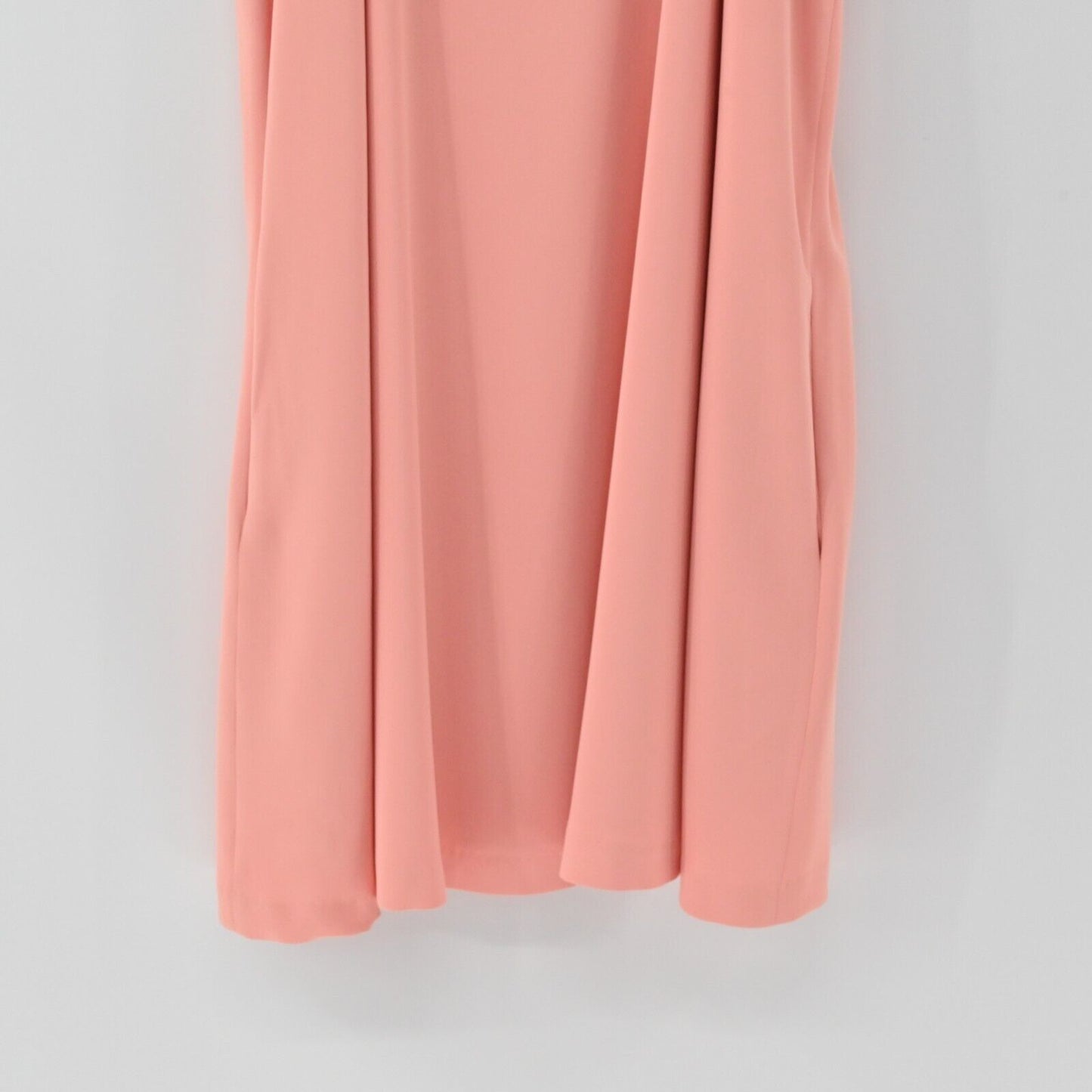 AIDAN MATTOX Dress Womens Size 14 Flutter Sleeve Embellished Beaded Sheath Peach