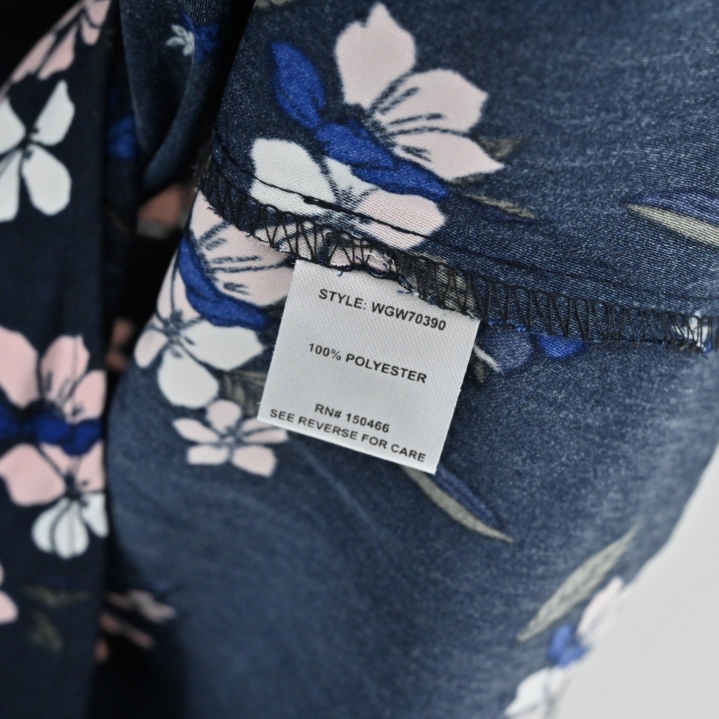 41 Hawthorn Womens Sleeveless Floral Mini Dress Size S Navy Pink Drawstring NEW