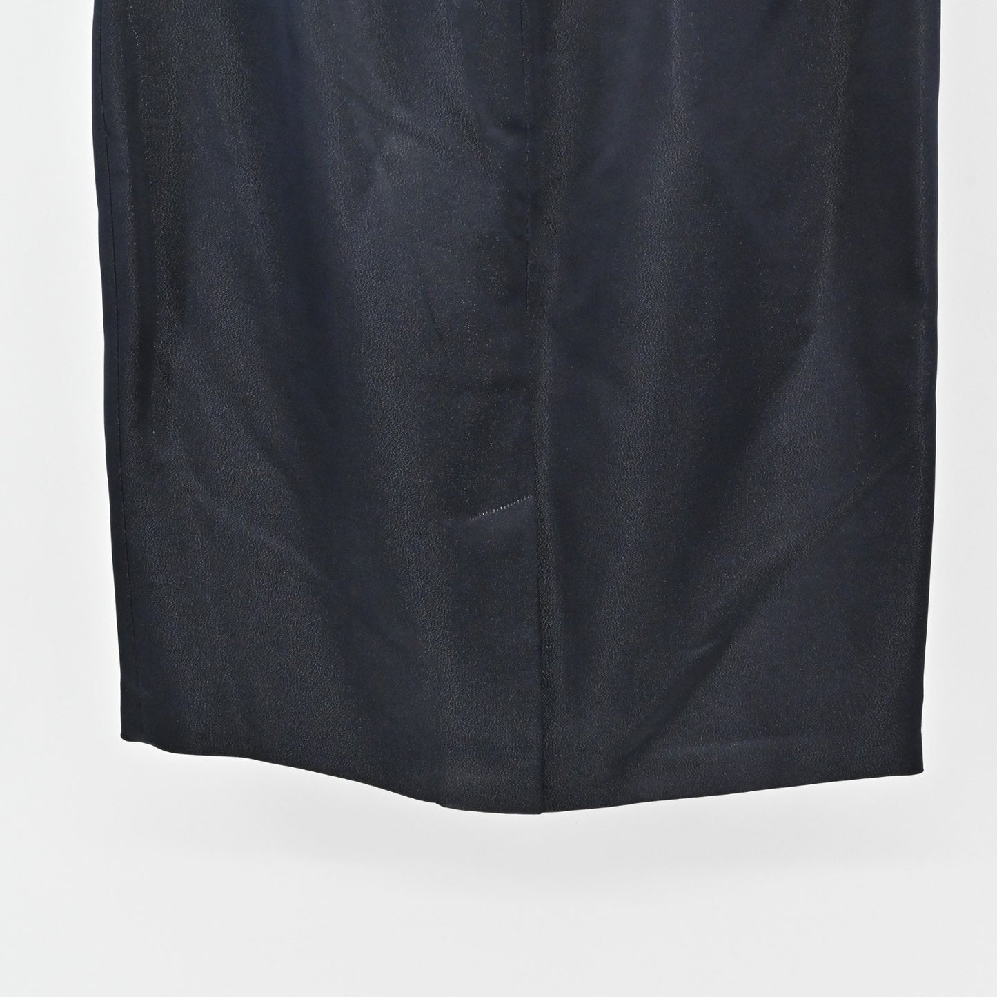 Linda Allard Ellen Tracy Silk Pencil Skirt Size 6 Navy Blue Metallic Office NEW