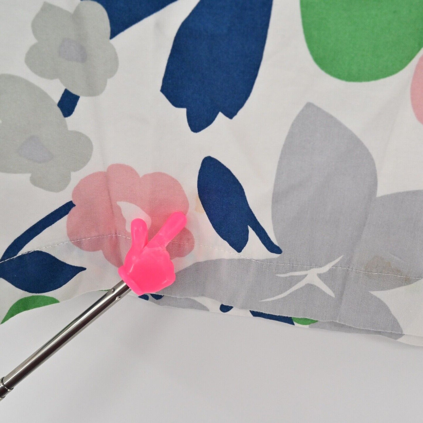 BODEN Skirt Womens Sz 4 White Retro Floral 100% Cotton A Line Knee Length Preppy