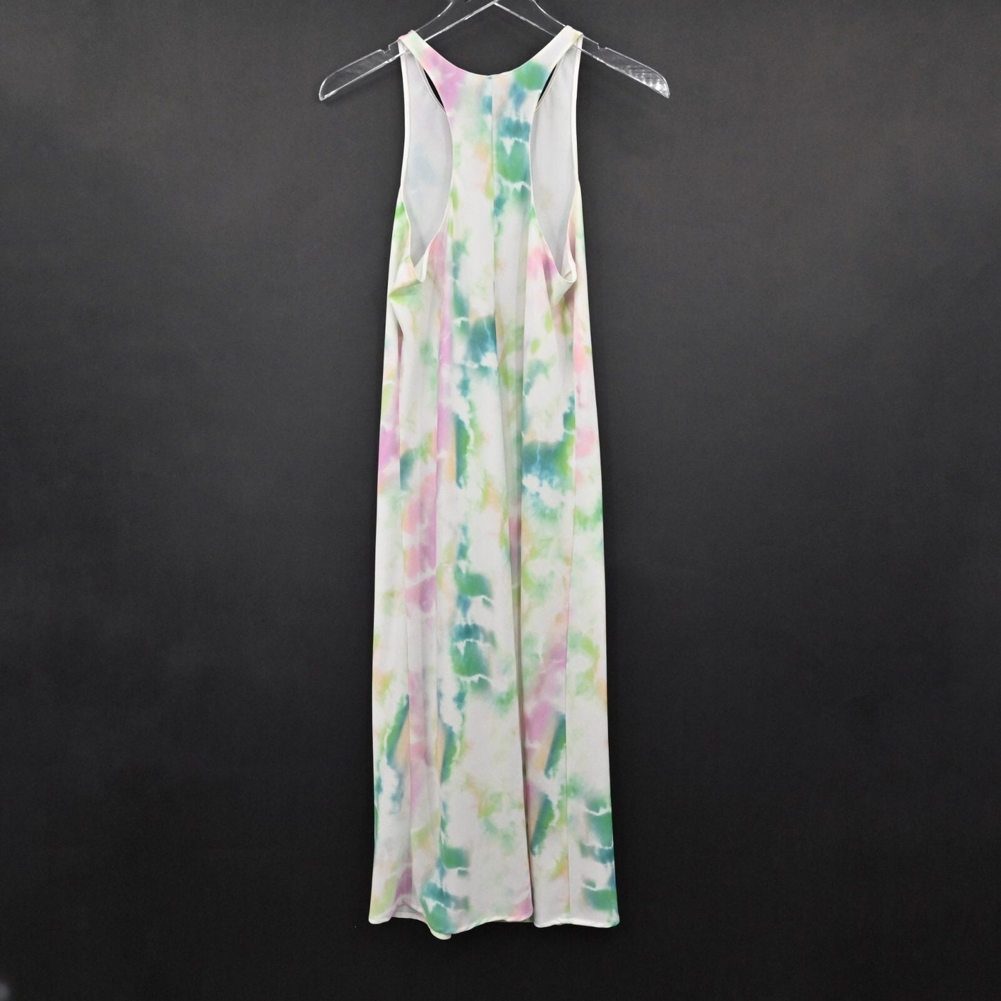 AMANDA UPRICHARD Tie Dye Dress Size M Pasadena Print Sleeveless Racerback Midi