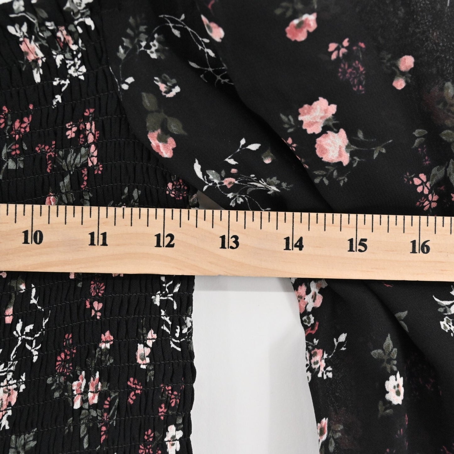 REFORMATION Top Womens Size XS Pinto Shirred Smocked Floral Jolene Print Blouse
