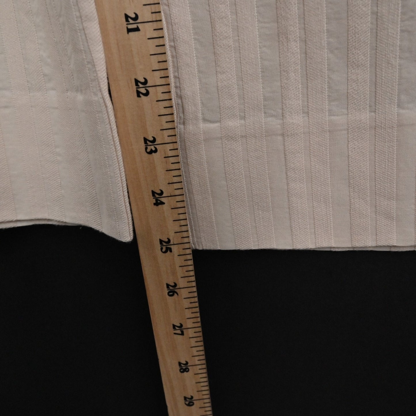 REBECCA TAYLOR Linen Pants Womens Size 0 Textured Stripe Cream Wide Leg Crop