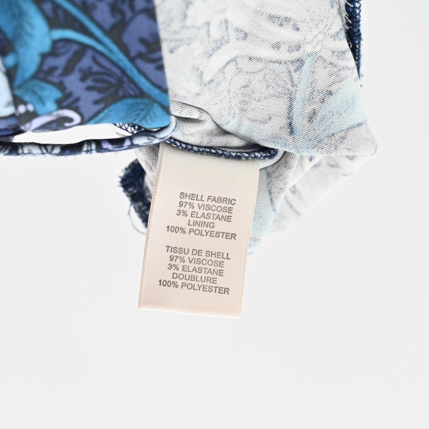 REBECCA TAYLOR Pants Womens Size 8 High Rise Bootcut Blue Floral Print Pocket