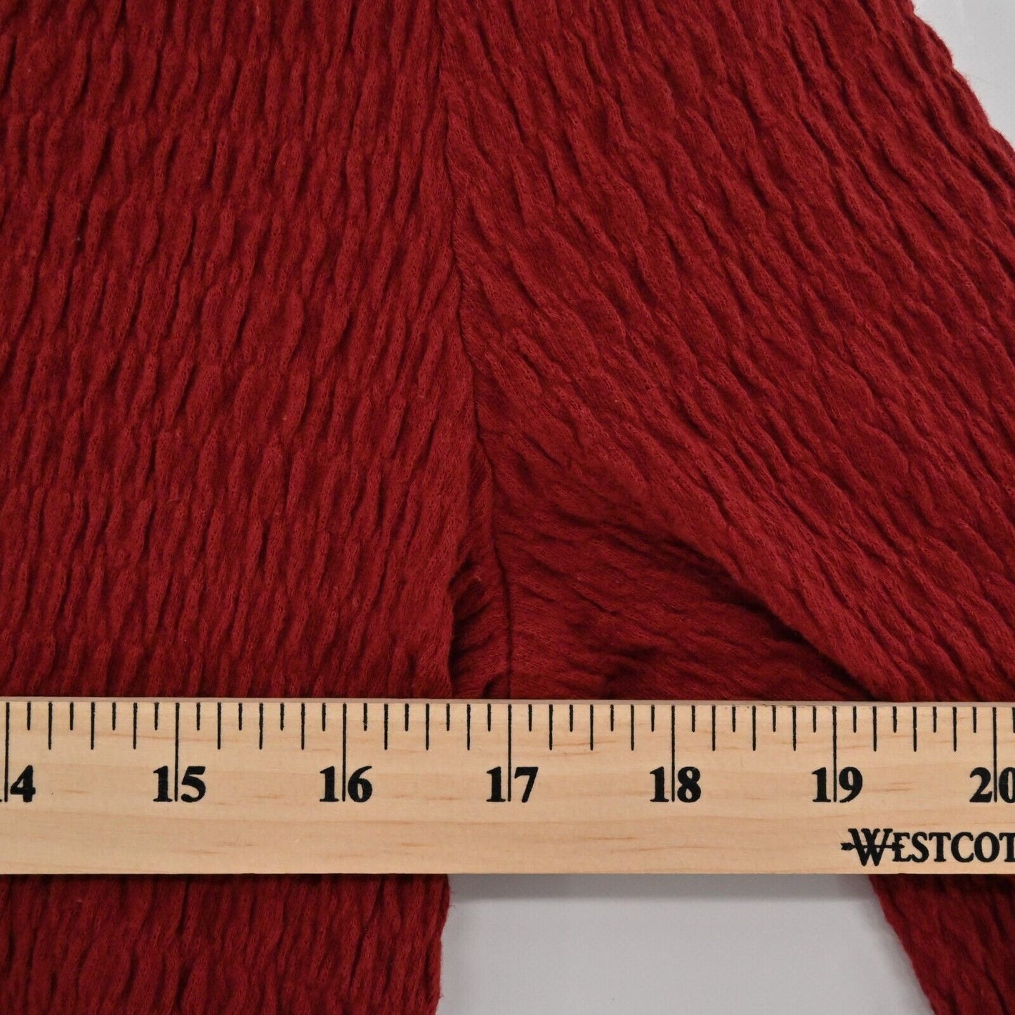 ANTHROPOLOGIE Top Womens Size M Smocked Bell Sleeve Scoop Neck Stretch Blouse