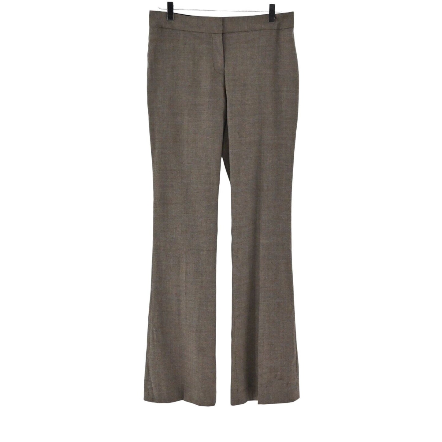 ELIE TAHARI Pants Womens Size 6 Brown Wool Flare Leg Mid Rise Classic Trousers