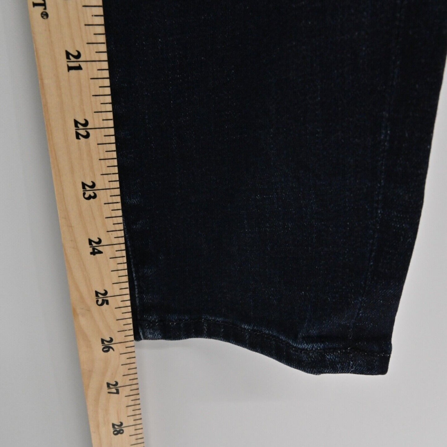 GOOD AMERICAN Jeans Women Sz 4 Dark Wash Mid Rise Good Waist Crop Skinny Stretch