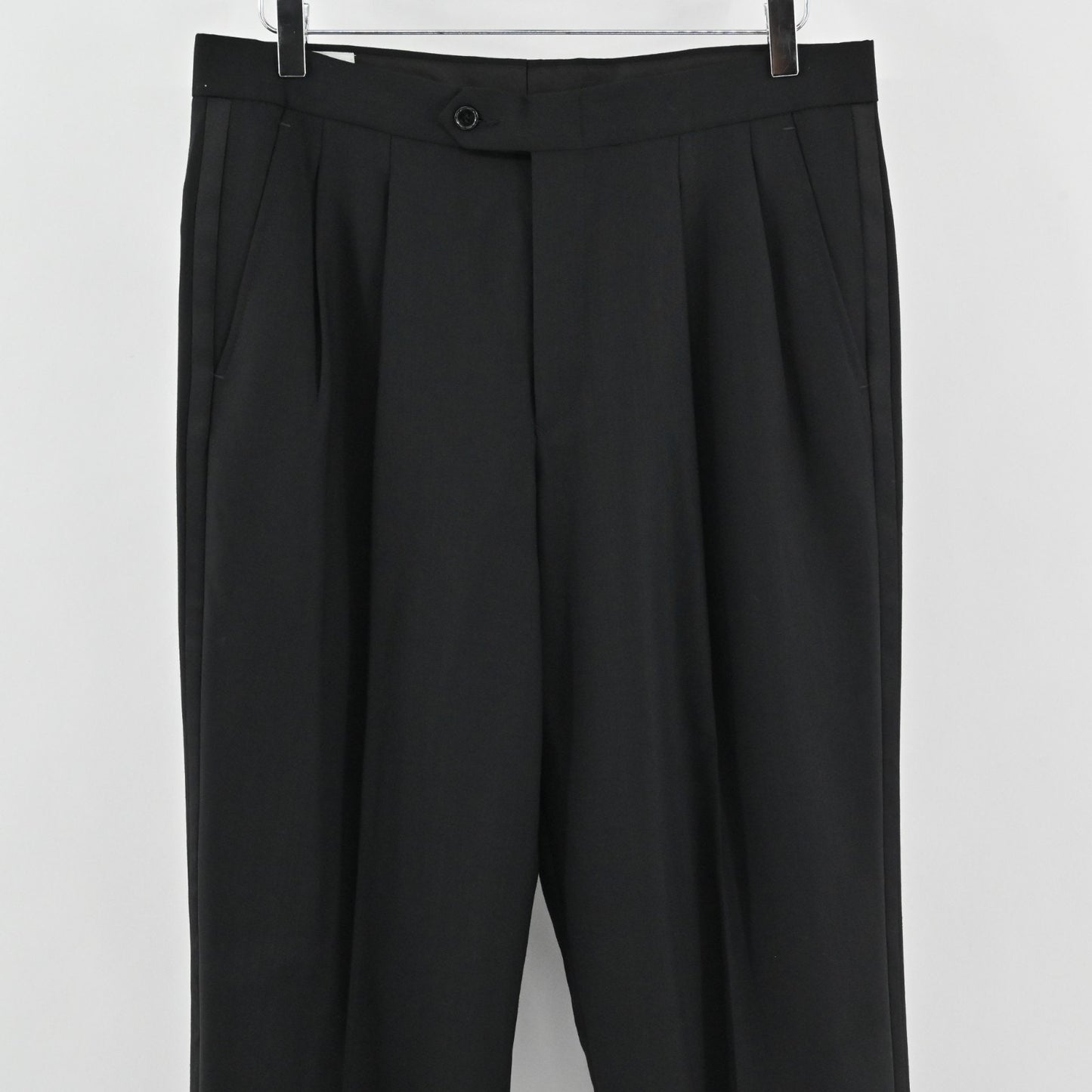 Calvin Klein Mens Classic Black Pleated Straight Leg Dress Pants Size 33R Career