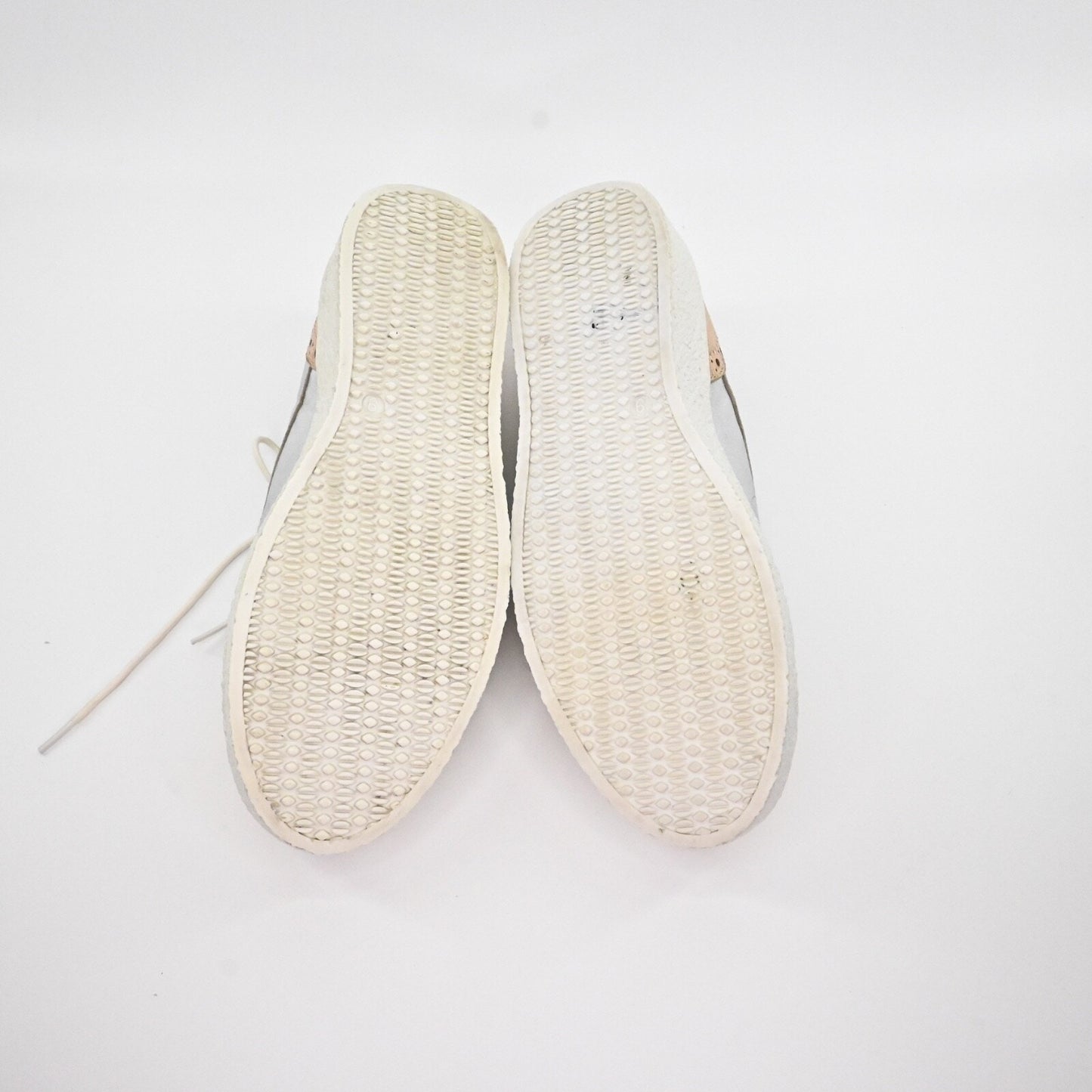 SEY SEYCHELLES Womens Ideal Platform Oxford Sneakers Size 9 Metallic Silver Rose