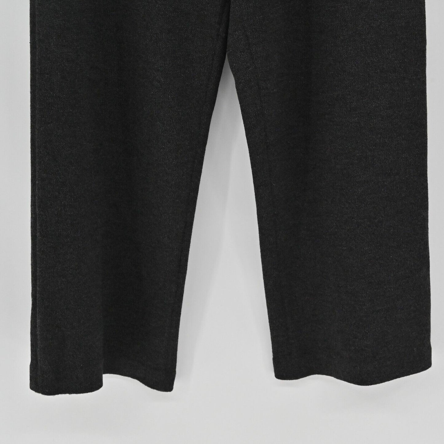 ST JOHN Pants Womens Sz M Sport Slate Grey Solid Santana Knit Pull On High Rise