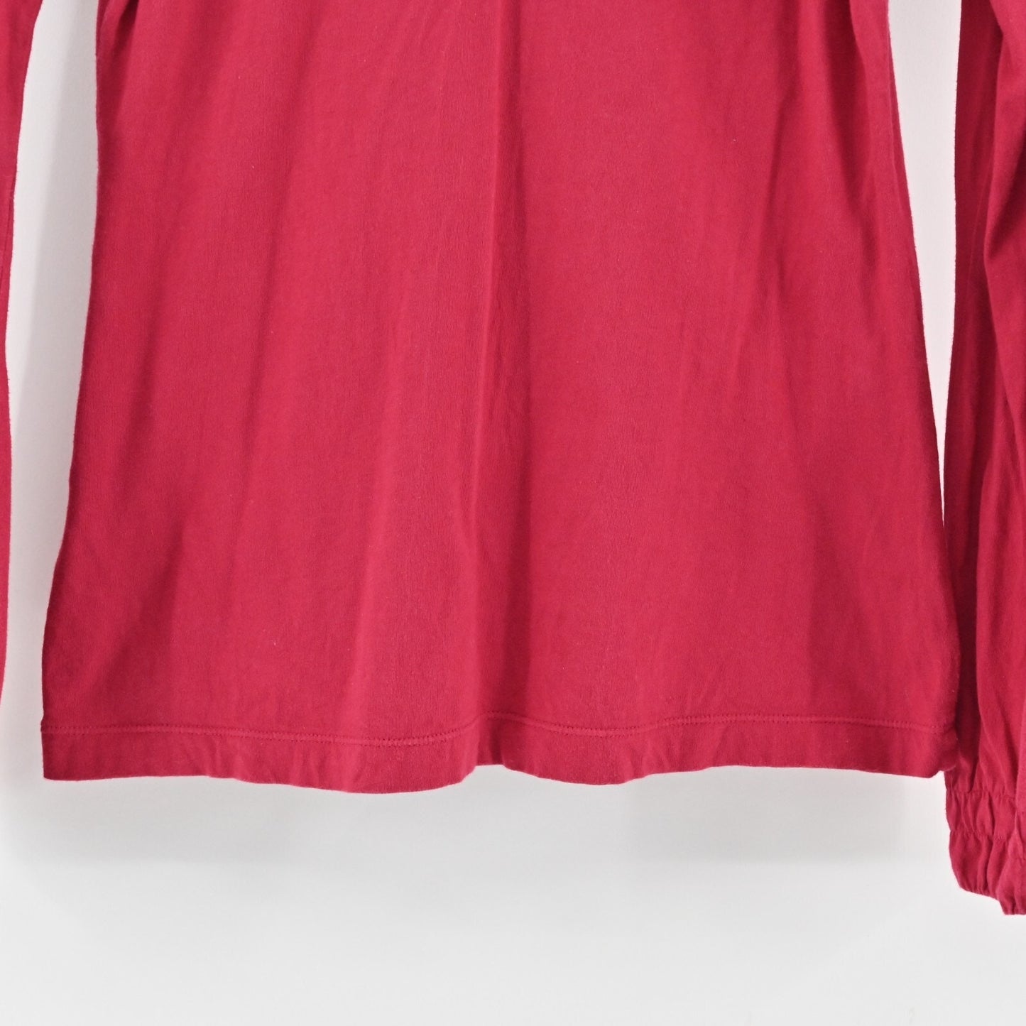 JOHNNY WAS Top Womens Size S Red Floral Embroidered JWLA Scoop Neck Long Sleeve