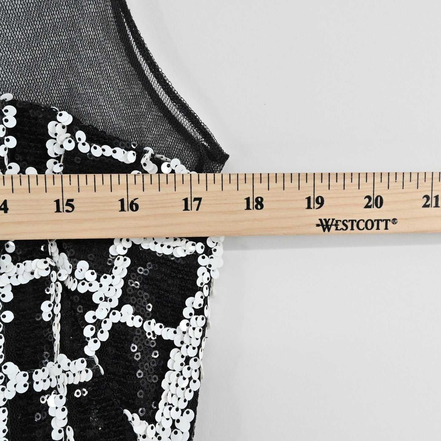 Aidan Mattox Sequin Mini Dress Size 2 Black White Sheath Sleeveless Mesh Glam