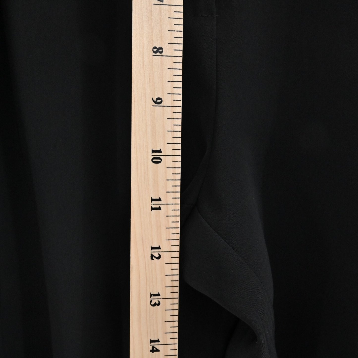 Parker Womens Pleated Pants Sz 12 Black Tapered Cropped Trousers Stretch Office