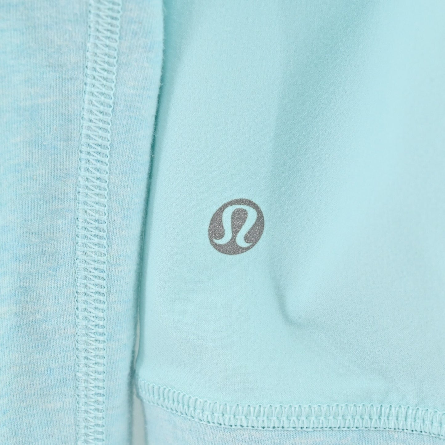 LULULEMON Voyage Pullover Top Womens Size M Aquamarine Blue Stretch French Terry