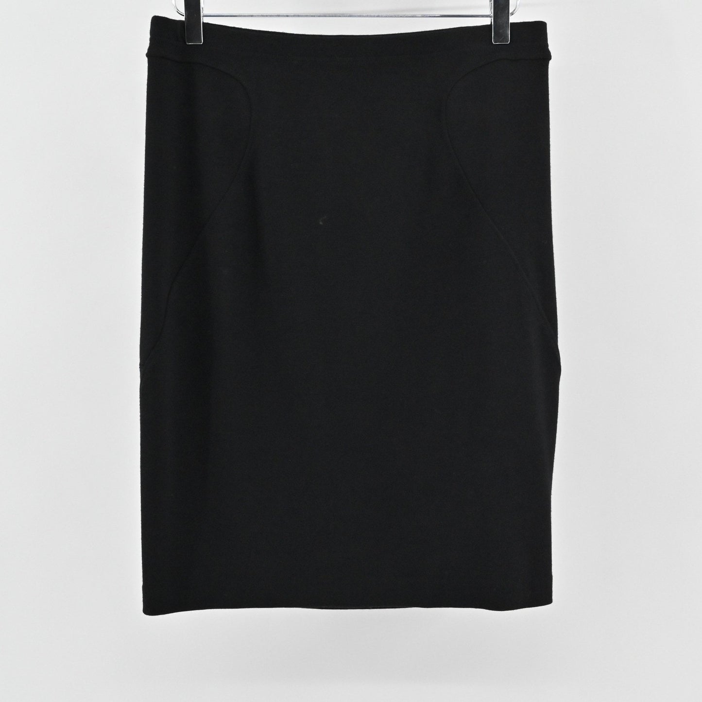 Wolford Womens Black Wool Pencil Skirt Size M Elegant Business Casual Career
