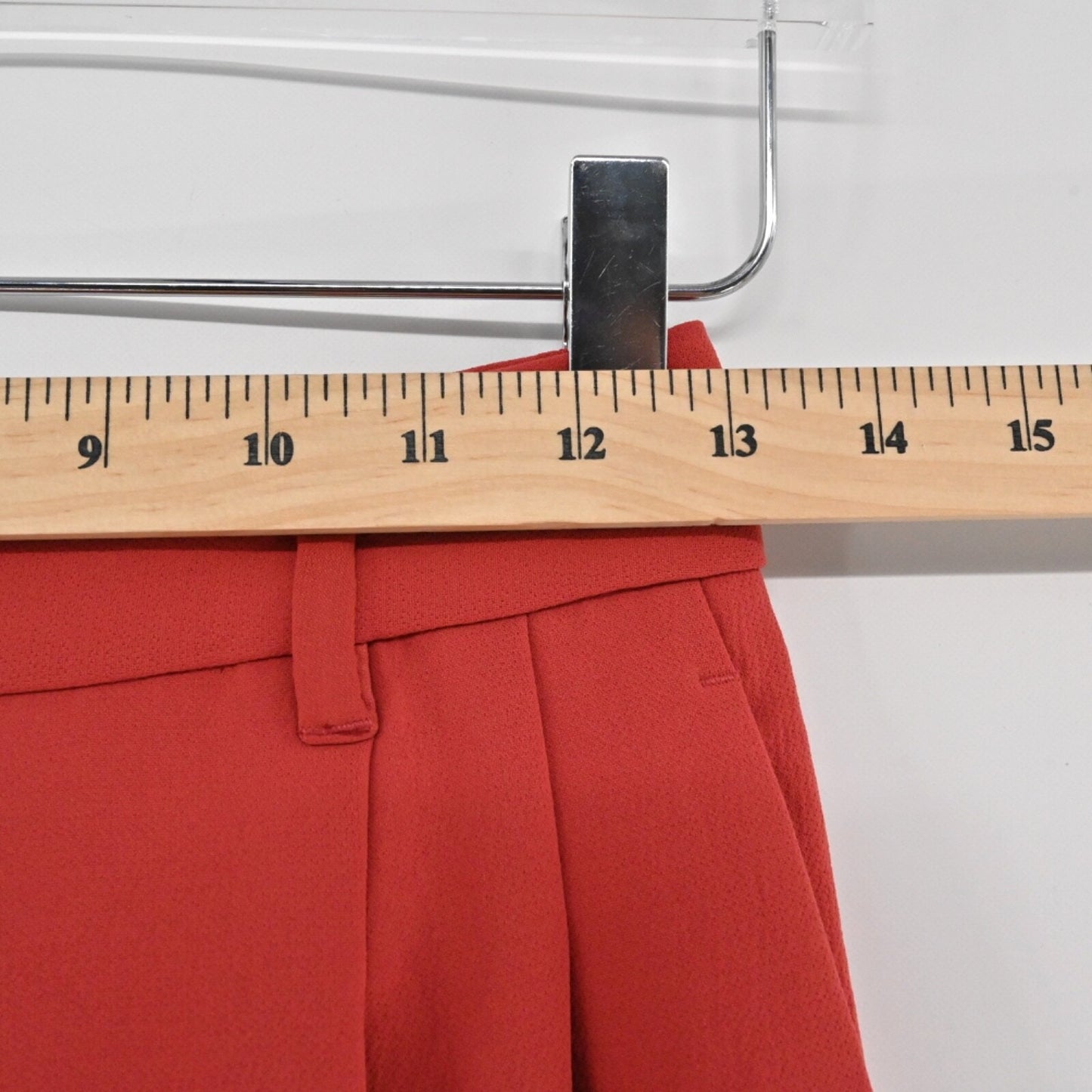ARITZIA WILFRED Womens The Effortless Pants Size 2 Red Pleated High Rise Career