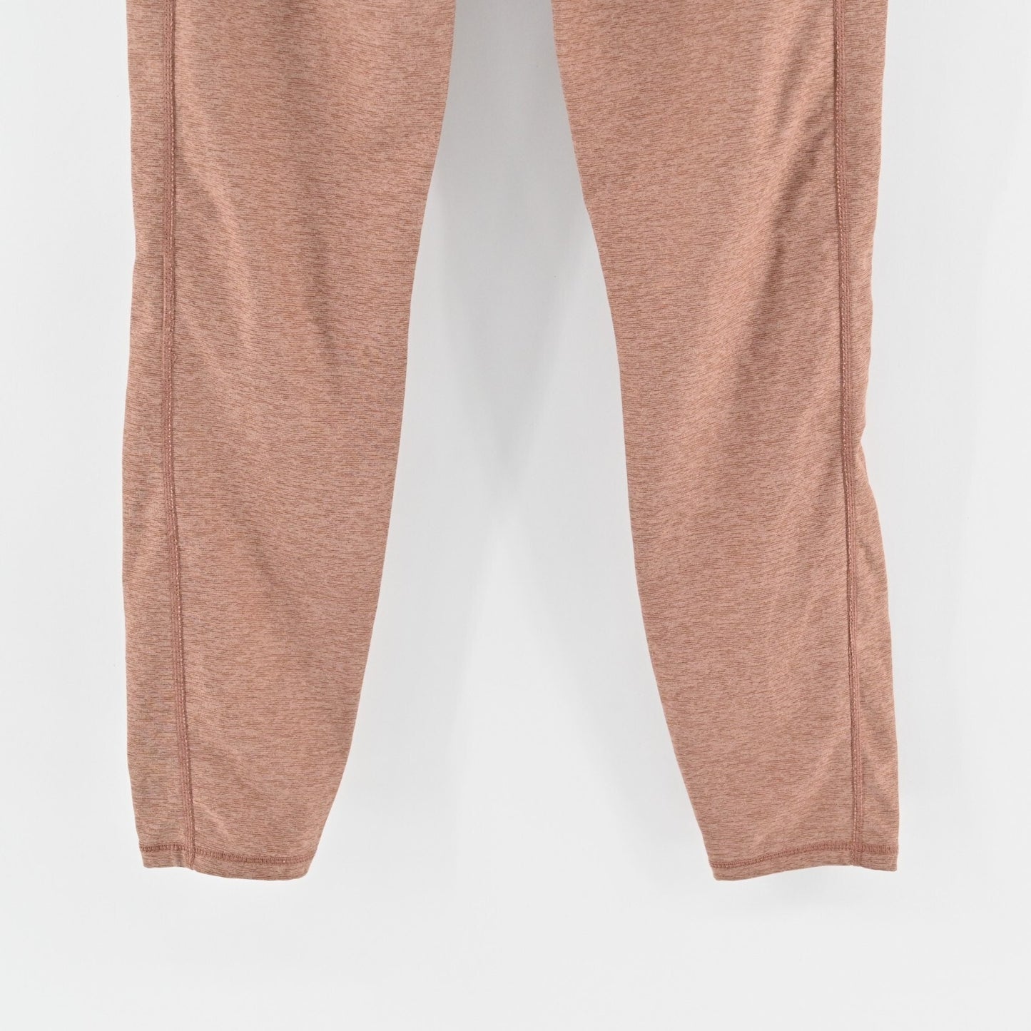 VARLEY Womens Everett Leggings Size M Tight Heathered Orange High Rise Crop