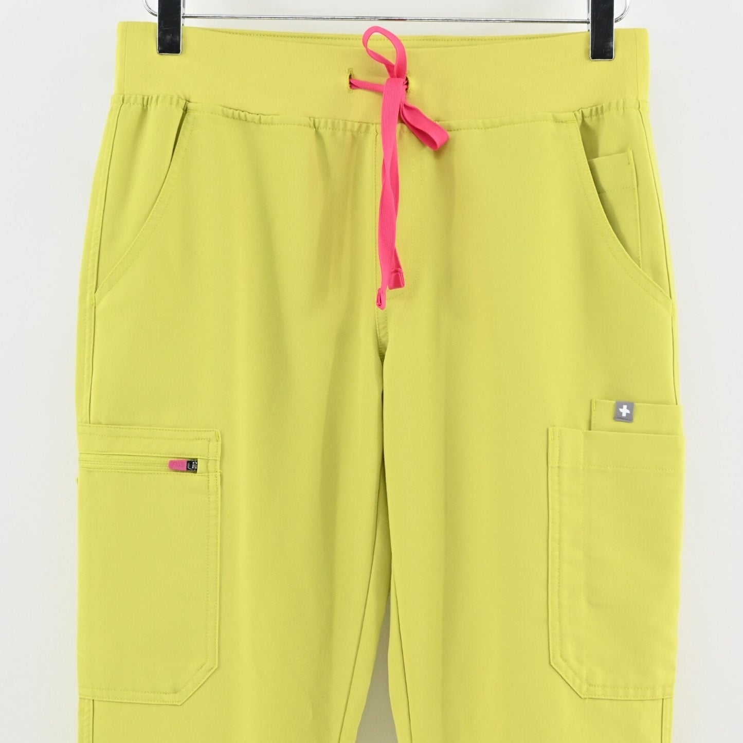 FIGS Womens Yola Limeade Scrubs Pants Size SP Yoga Pocket Technical Collection