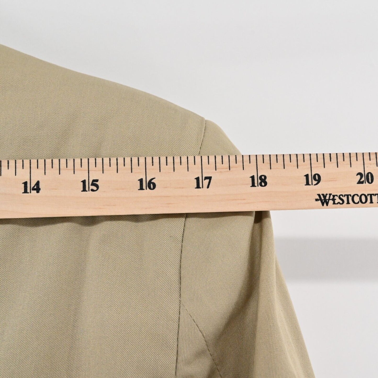 Vtg LANVIN Blazer Mens Size 50 Beige Single Breasted Sports Coat 2 Button Jacket