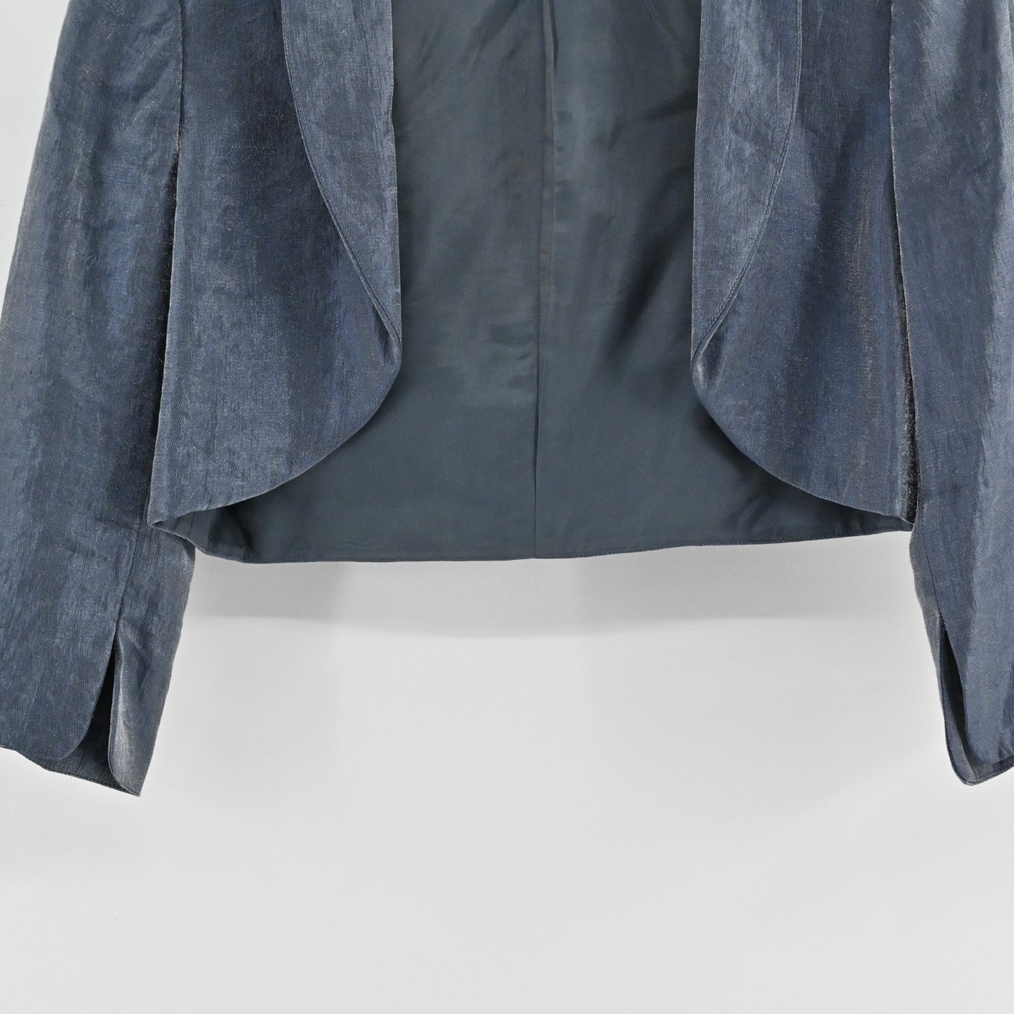 Adrianna Papell Womens Gray Cropped Bolero Jacket Size 8 Open Front 3/4 Sleeve