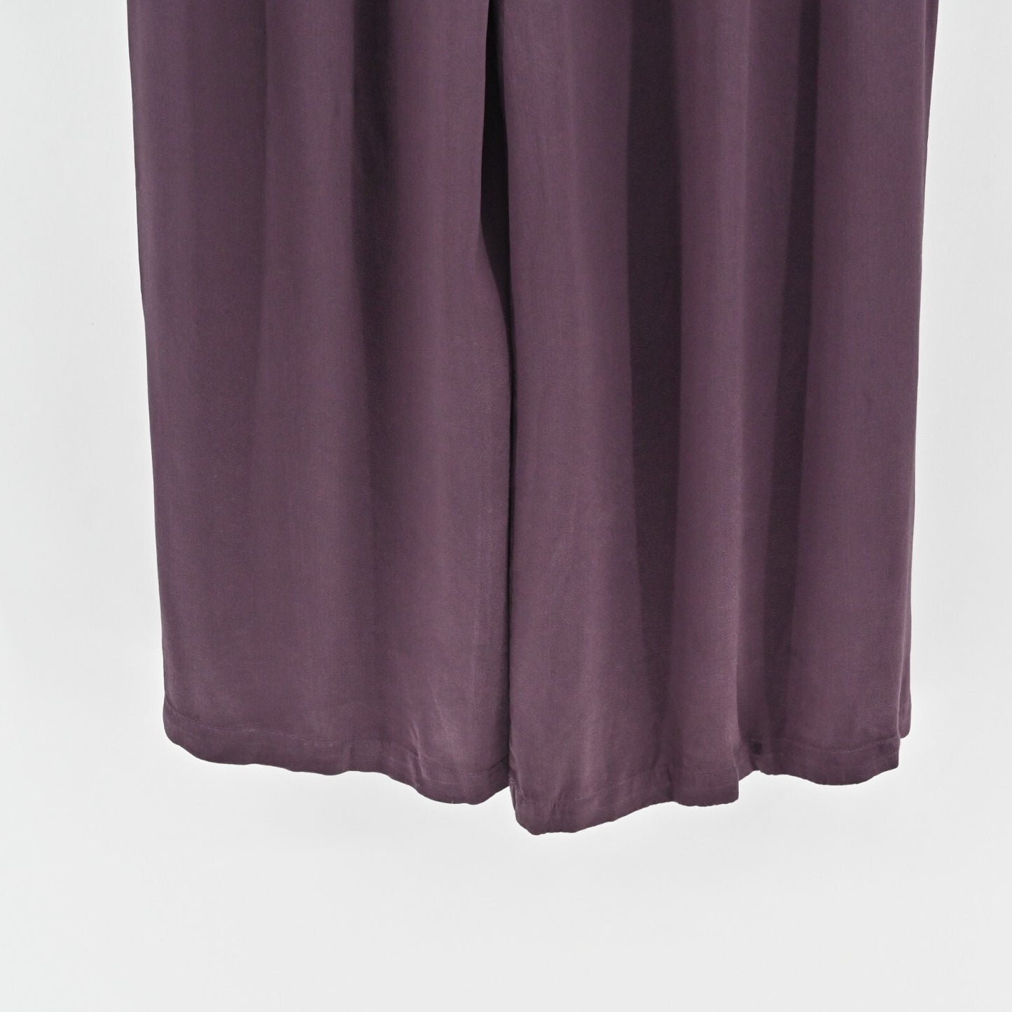 YOUNG FABULOUS BROKE Womens Wide Leg Pants Size S Plum Pleated Flowy High Rise