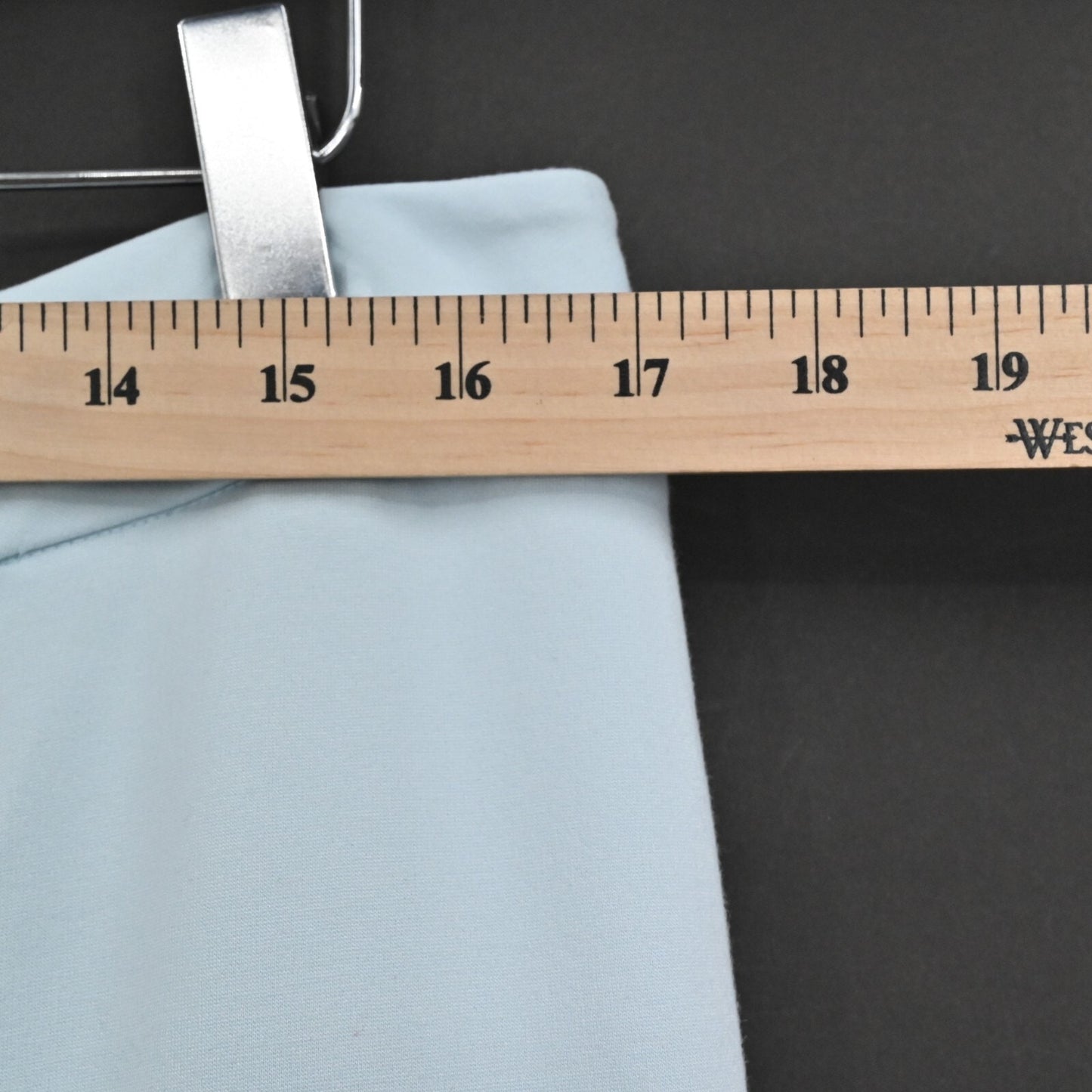 J MCLAUGHLIN Womens Pants Size 12 Light Blue Slit Hem Stretch Crop High Rise