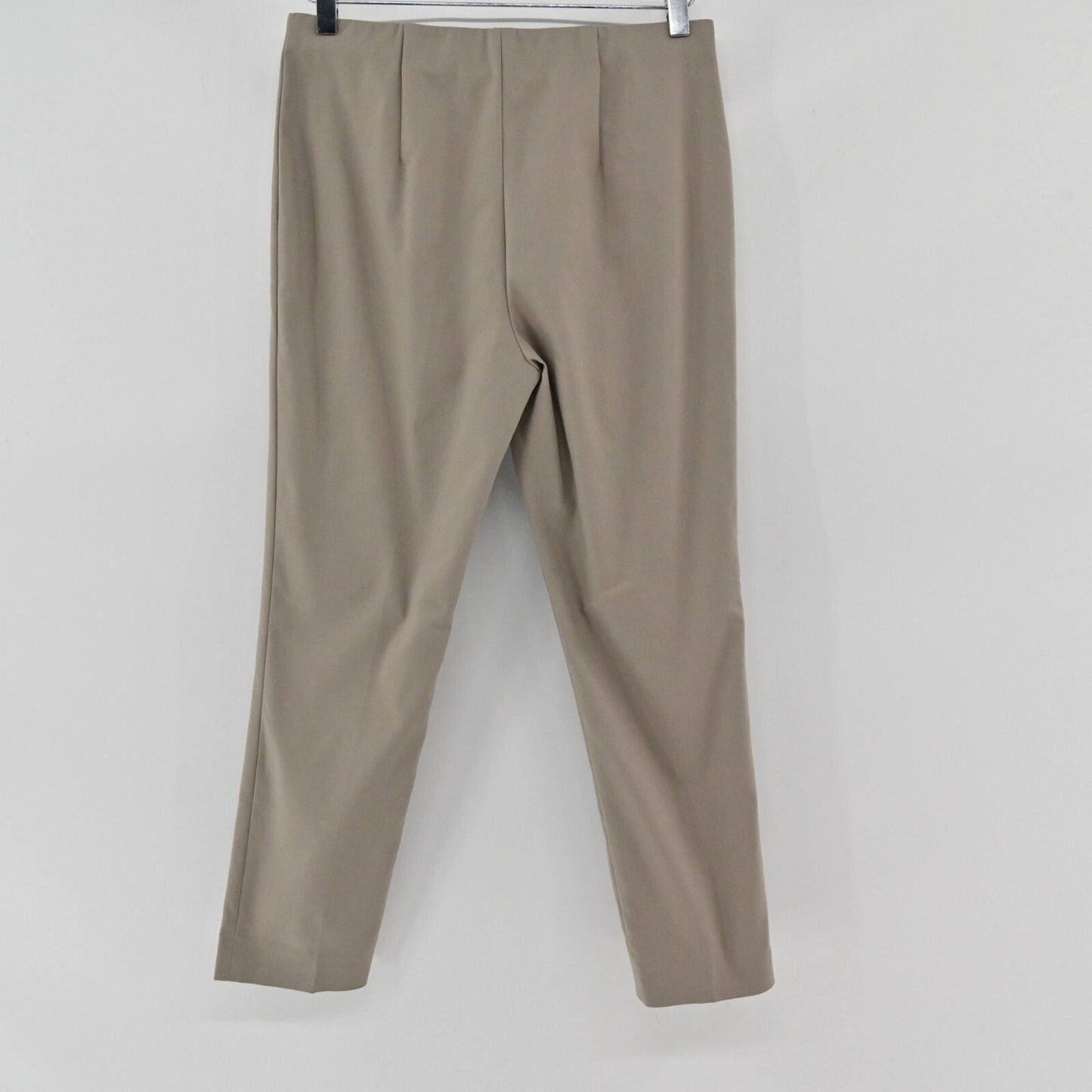 LES COPAINS Pants Womens Size 42 US 12 Mid Rise Pull On Stretch Classic Khaki