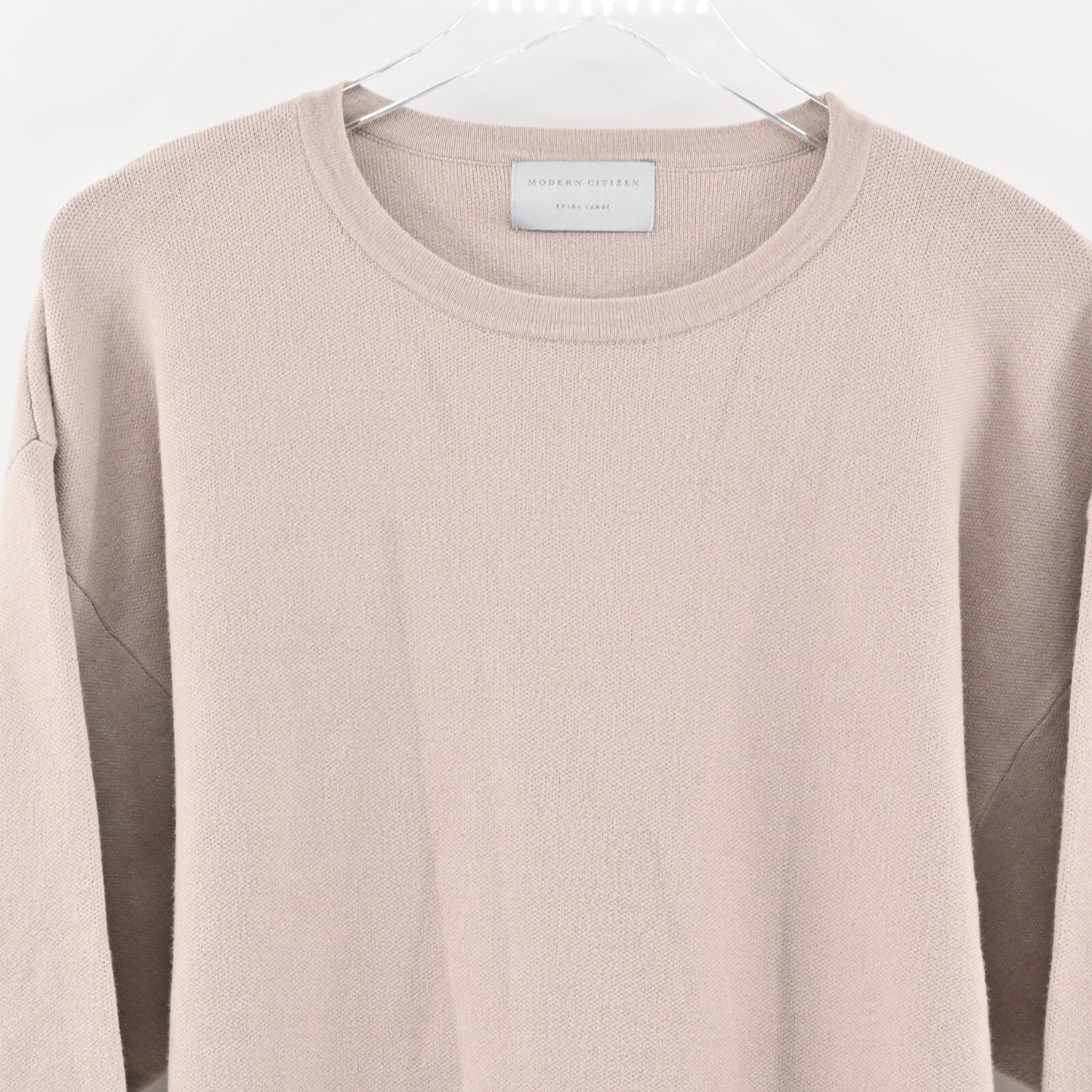 MODERN CITIZEN Sweater Womens Size XL Nara Tie Front Knit Top Blush Quiet Luxury