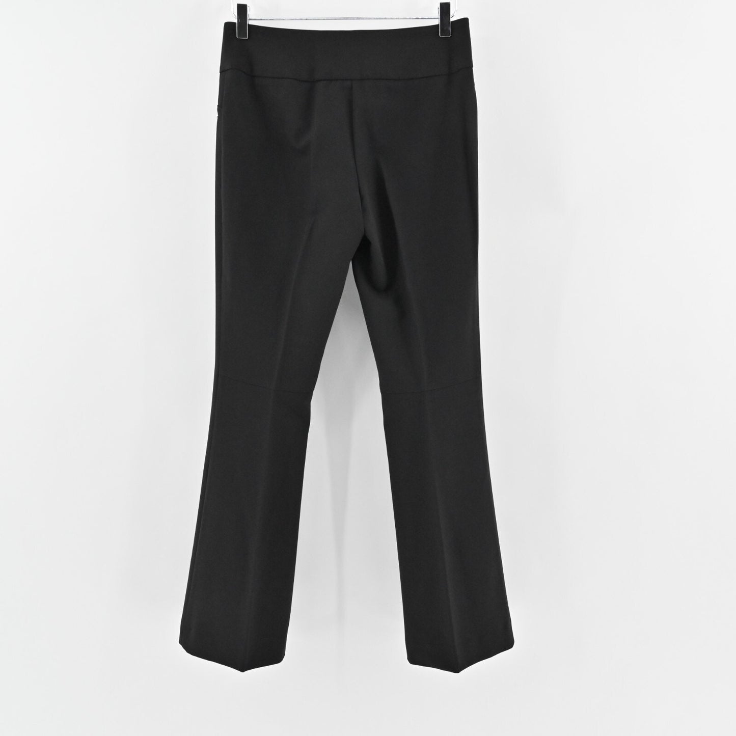 Vtg CACHE Pants Womens Size 2 Solid Black Studded Stretch Mid Rise Bootcut Y2k