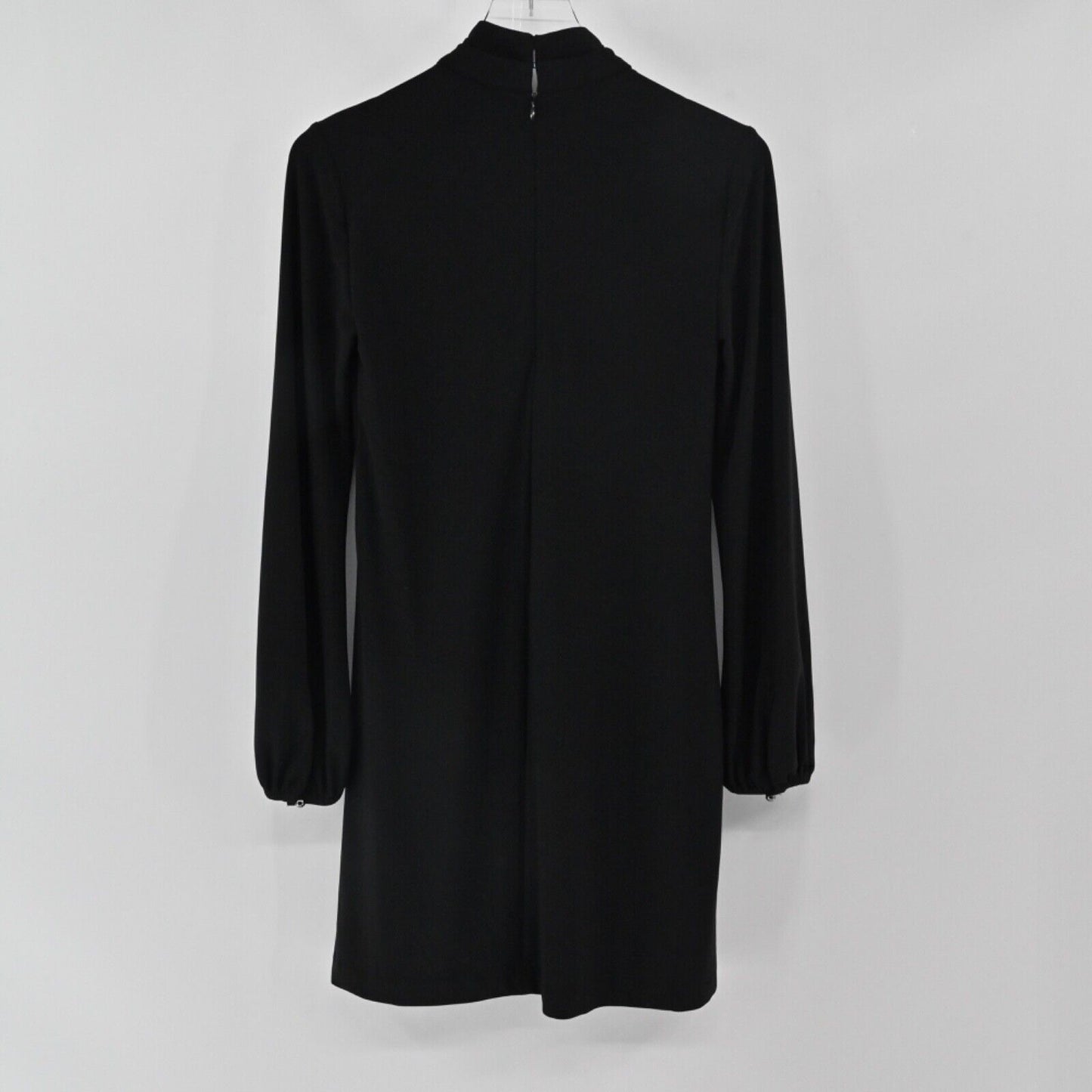 WHBM Dress Womens Size 2 Black Keyhole Mock Neck Long Sleeve Whimsygoth Goth NEW
