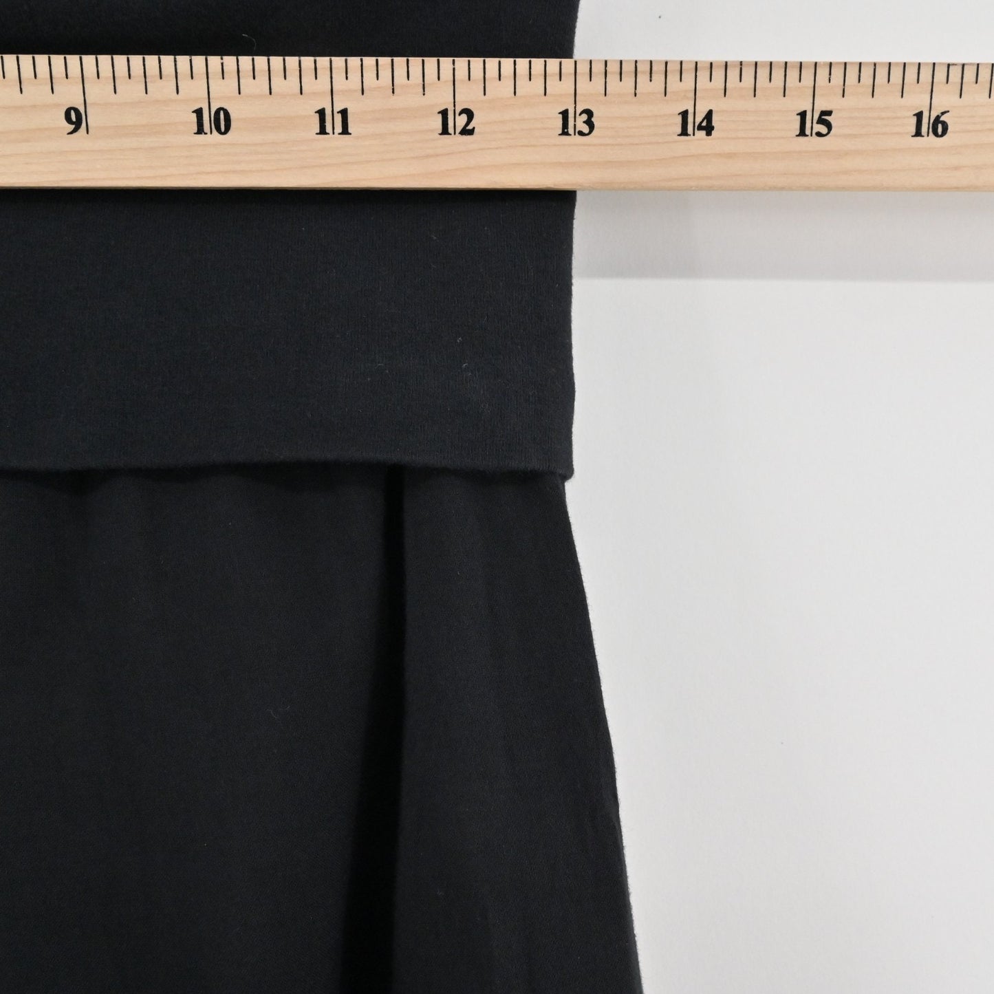 Vintage Y2k Hard Tail Womens Wide Leg Fold Over Pants Size S Black Cotton Yoga