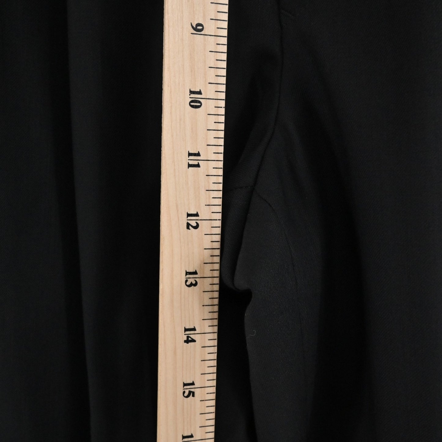 Calvin Klein Mens Classic Black Pleated Straight Leg Dress Pants Size 33R Career