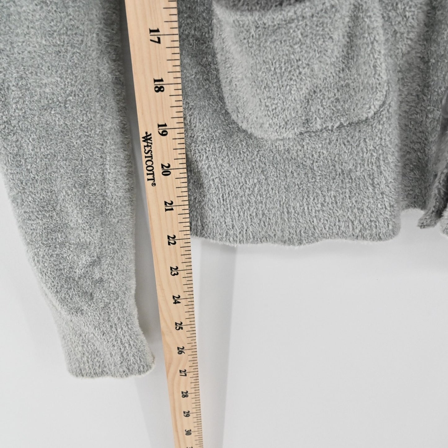ARMANI EXCHANGE Womens Cardigan Sweater Size S Academic Gray Logo Patch Pocket