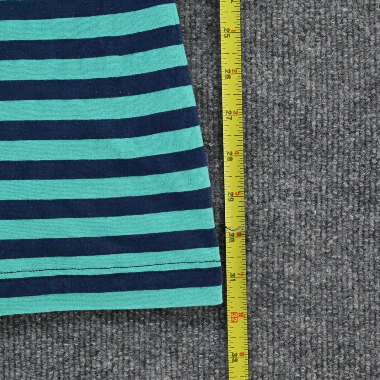 LILLY PULITZER Dress Womens Sz XS Blue Stripe Cassie Boat Neck 3/4 Sleeve Cotton
