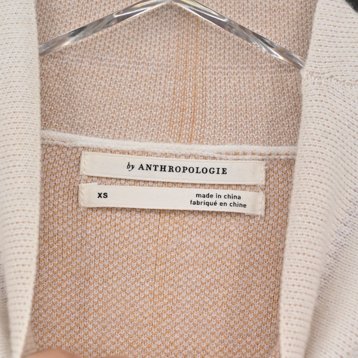 Anthropologie Womens Ivanna Lizzie Mock Neck Sweater Size XS Windowpane Plaid