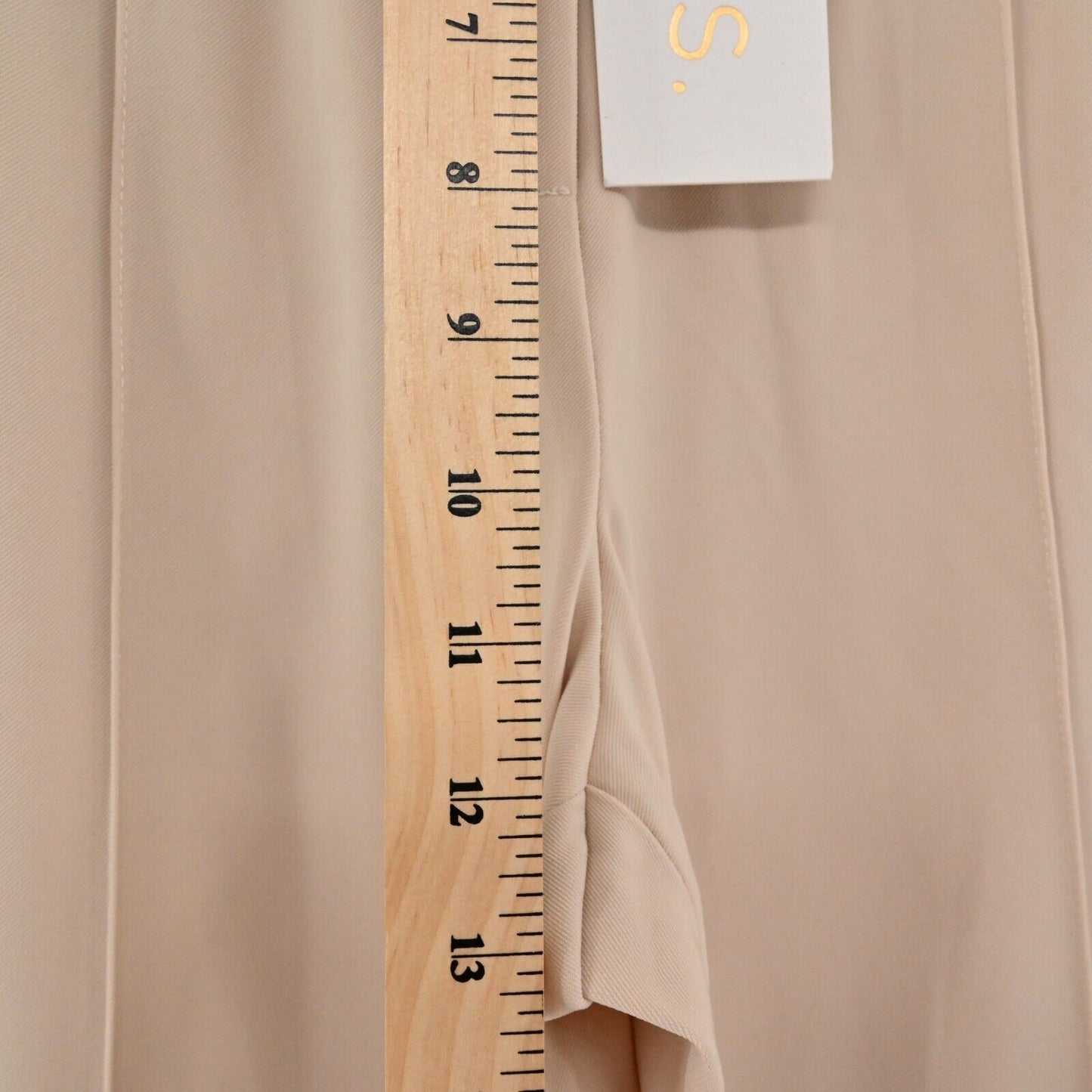 ANTHROPOLOGIE Pants Womens Sz M SNDYS Burland Pant Beige Wide Leg Pleated NEW