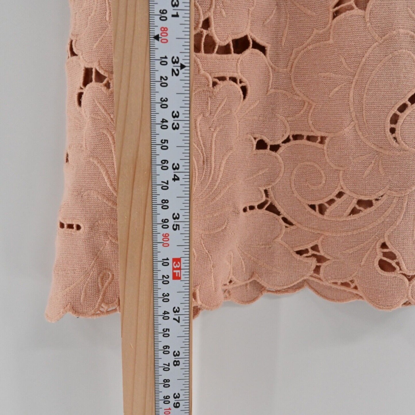 ANN TAYLOR Dress Womens Sz S Pink Knit Floral Embroidered Eyelet Sheath Capsule