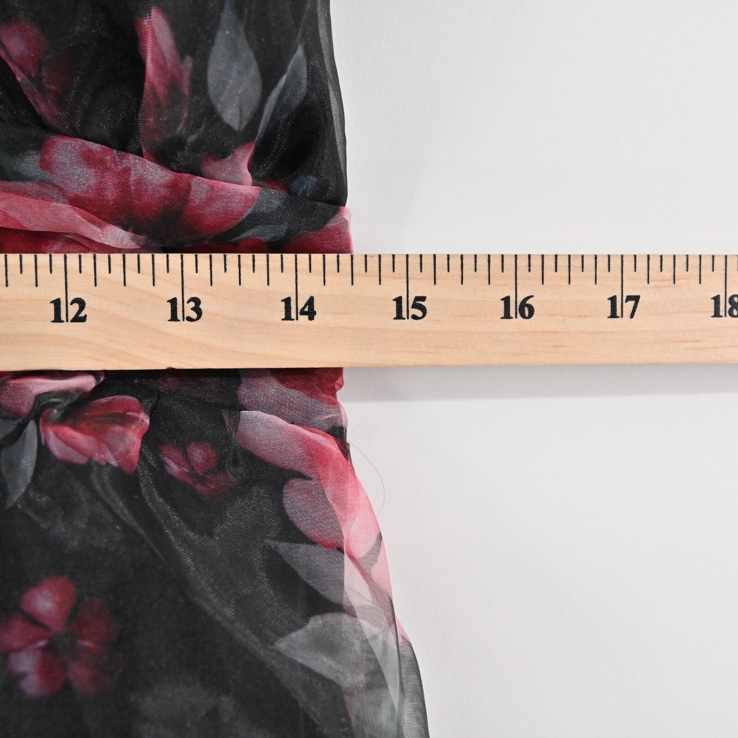 RIHOAS Dress Size S VNeck Floral Print Tiered Layered Halter Midi Black Pink NEW