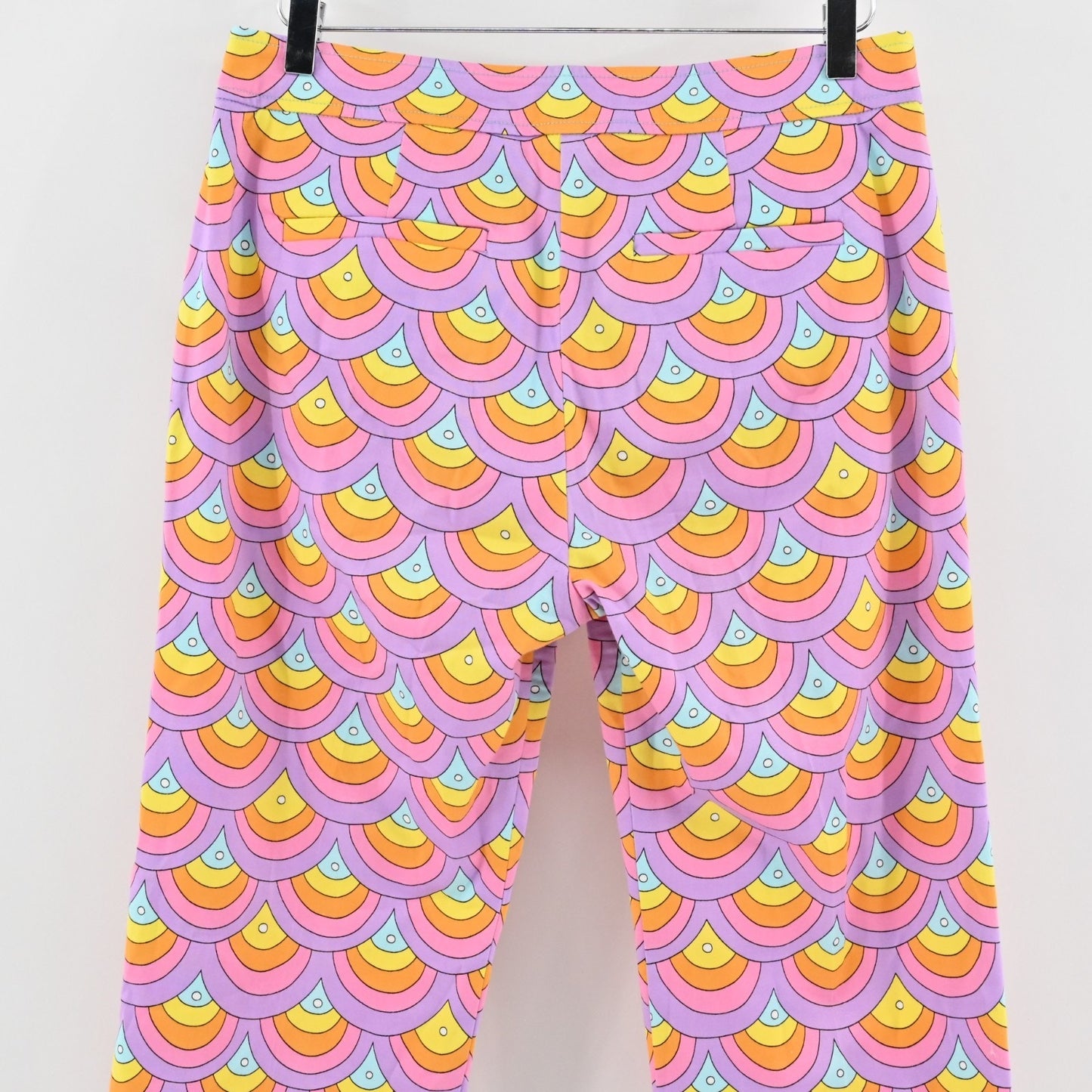 TRINA TURK Colorful Pants Womens Size 6 Hippie Retro Pastels Straight Leg Ankle