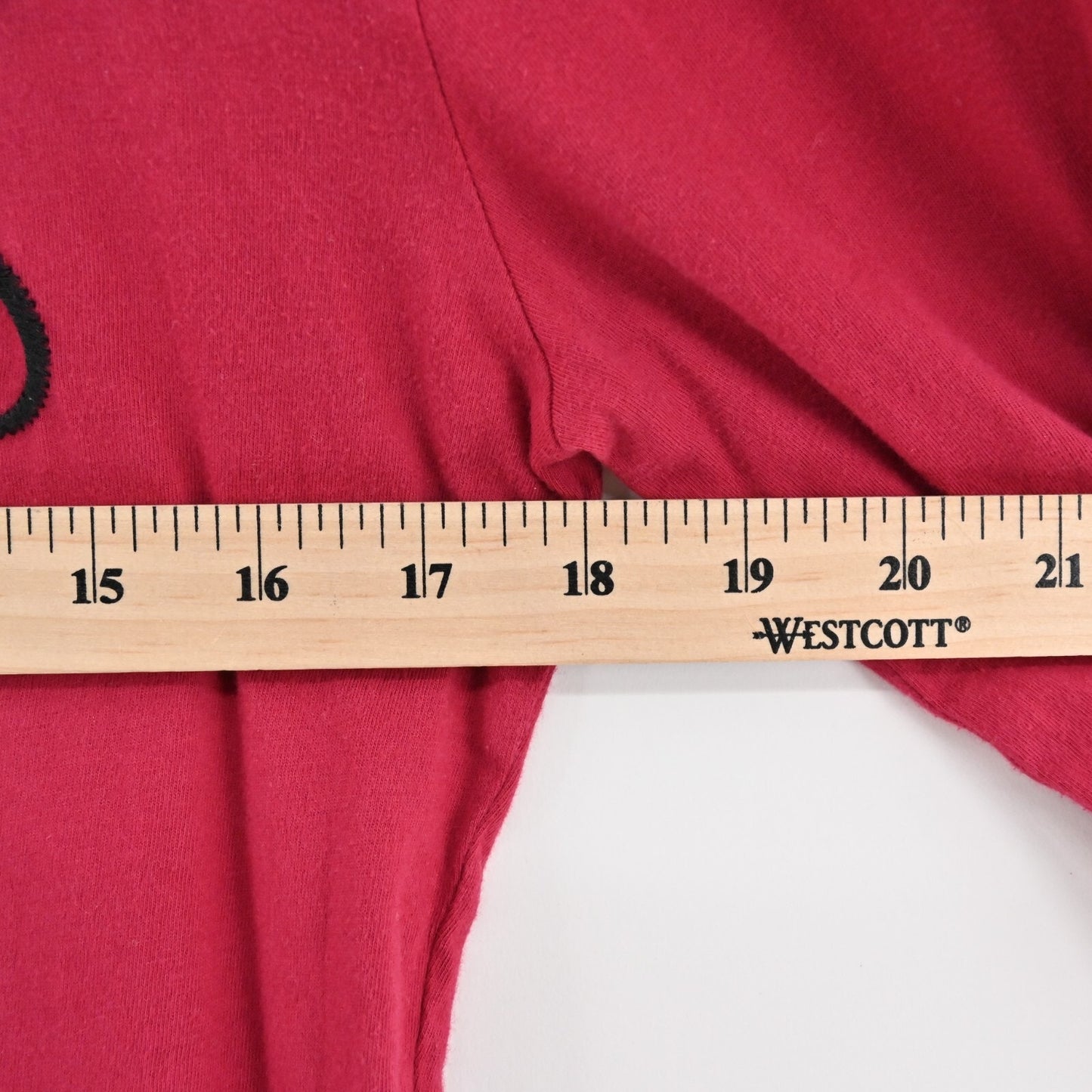 JOHNNY WAS Top Womens Size S Red Floral Embroidered JWLA Scoop Neck Long Sleeve