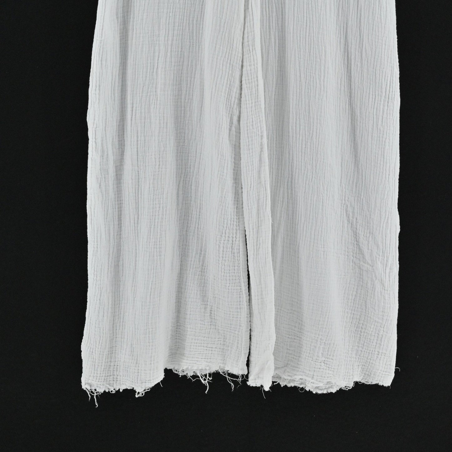 ONE TEASPOON Womens Luxe Gauze Jumpsuit Size S White Wide Leg Cotton Lace Up