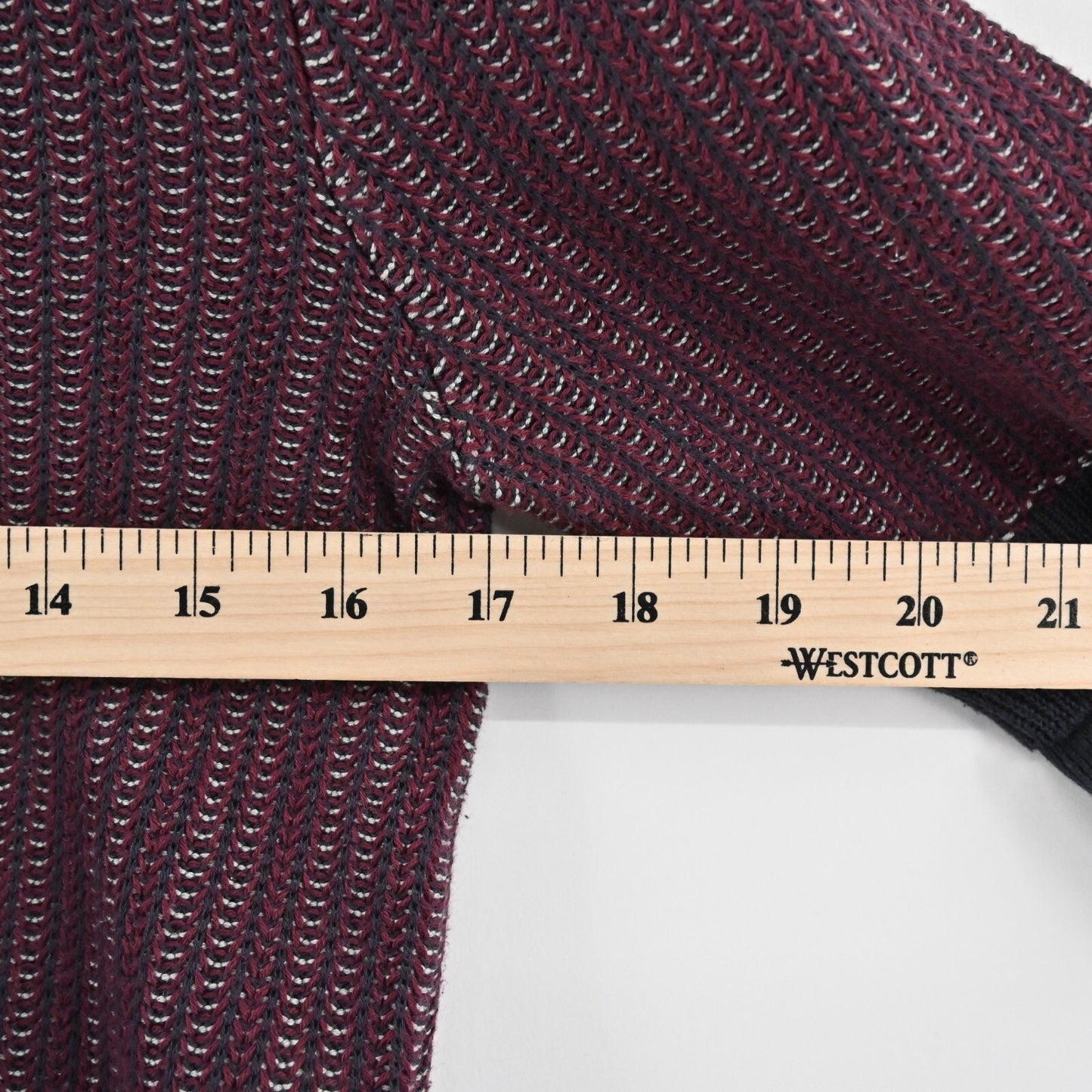 DEREK LAM Sweater Dress Size S 10 CROSBY Mini Wine Black Stripe Cotton Purple