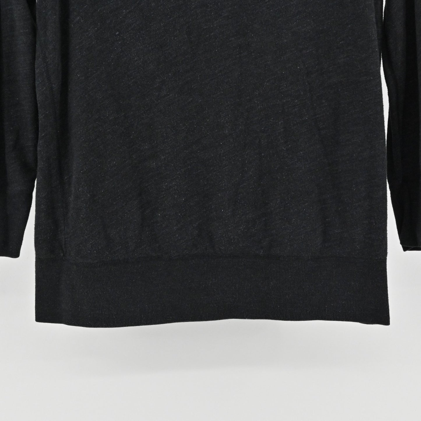 James Perse Womens Vintage Fleece Raglan Sweatshirt Size L Standard Black Casual