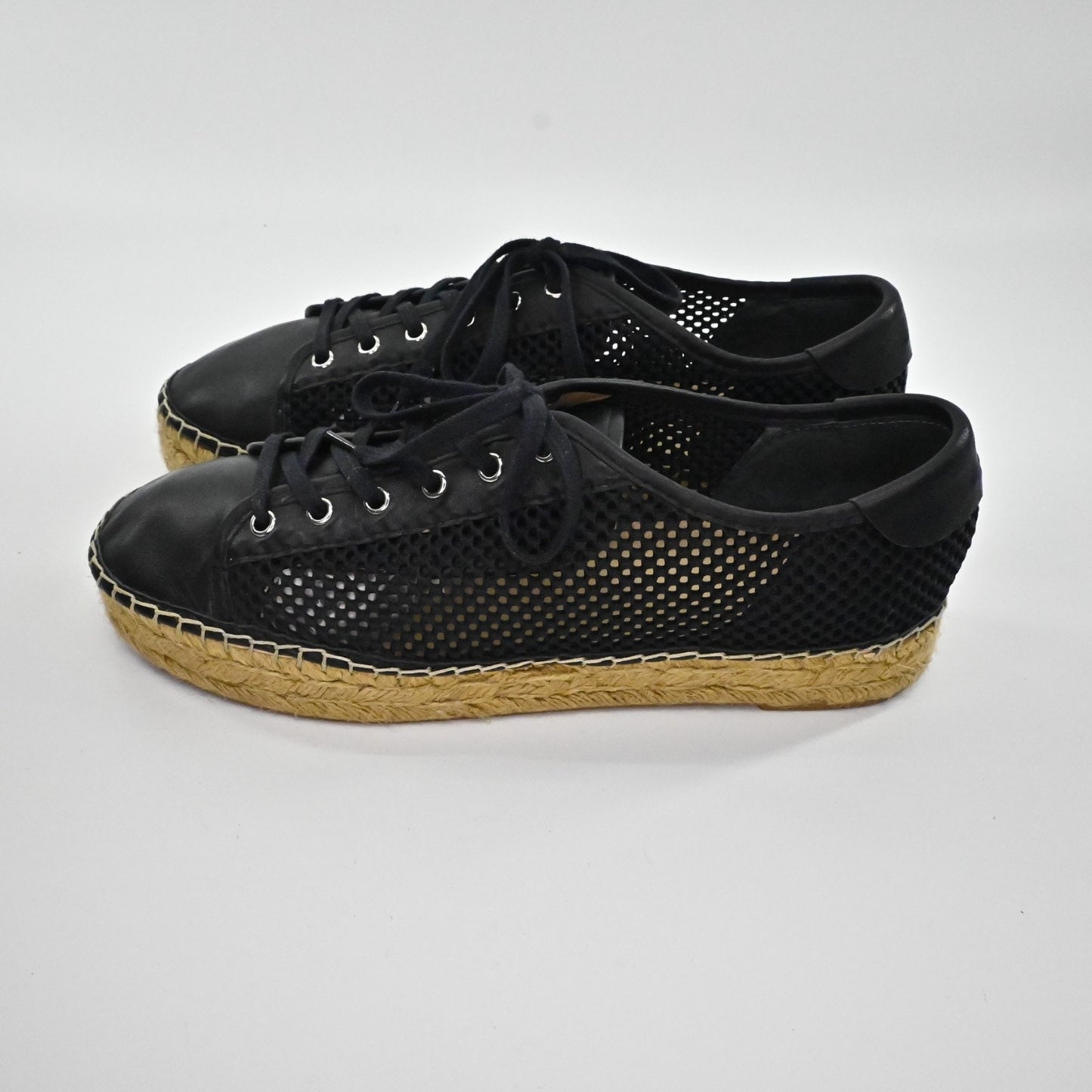 Marc Fisher Womens Macey Mesh Platform Espadrille Sneakers Size 11 Black