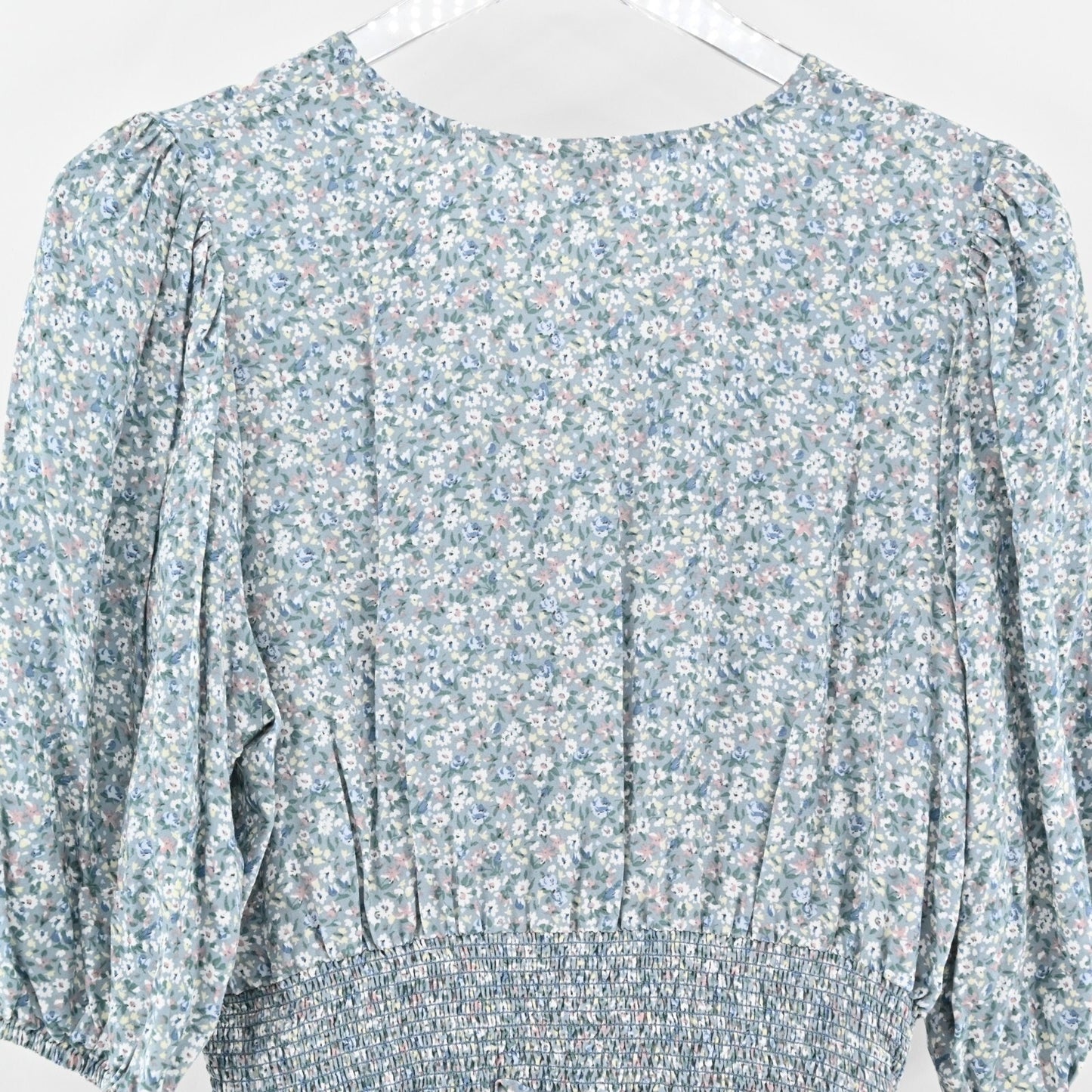 RAILS Dress Size M May Bellflower Multi Floral Print VNeck Smocked Waist Mini