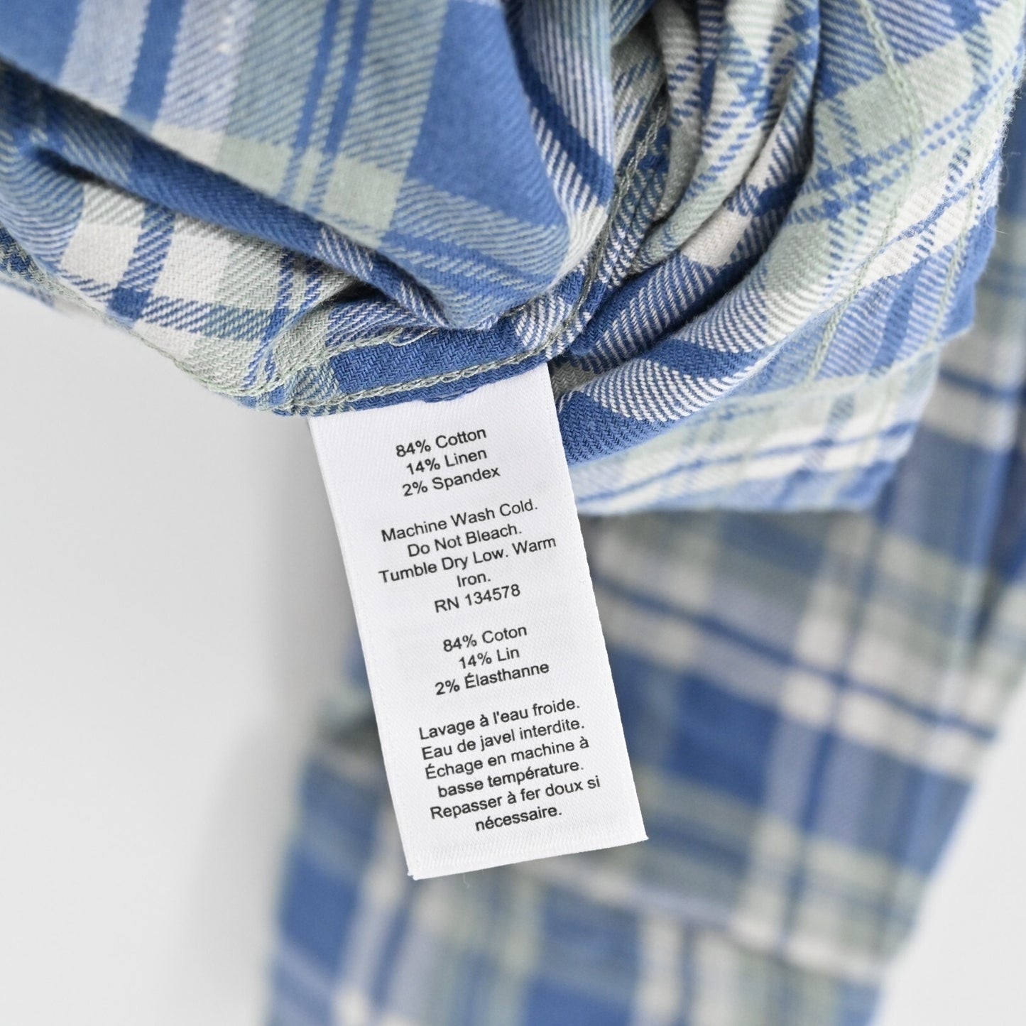VINEYARD VINES Mens Plaid Shirt Size M Slim Longshore Blue Green Button Casual