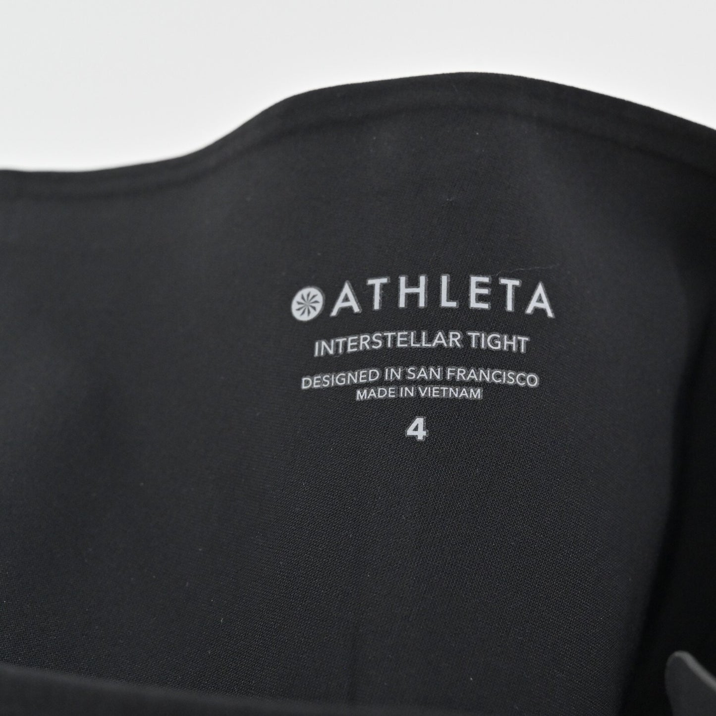 ATHLETA Womens Pants Interstellar Tight Size 4 Black Slit Hem High Rise Stretch